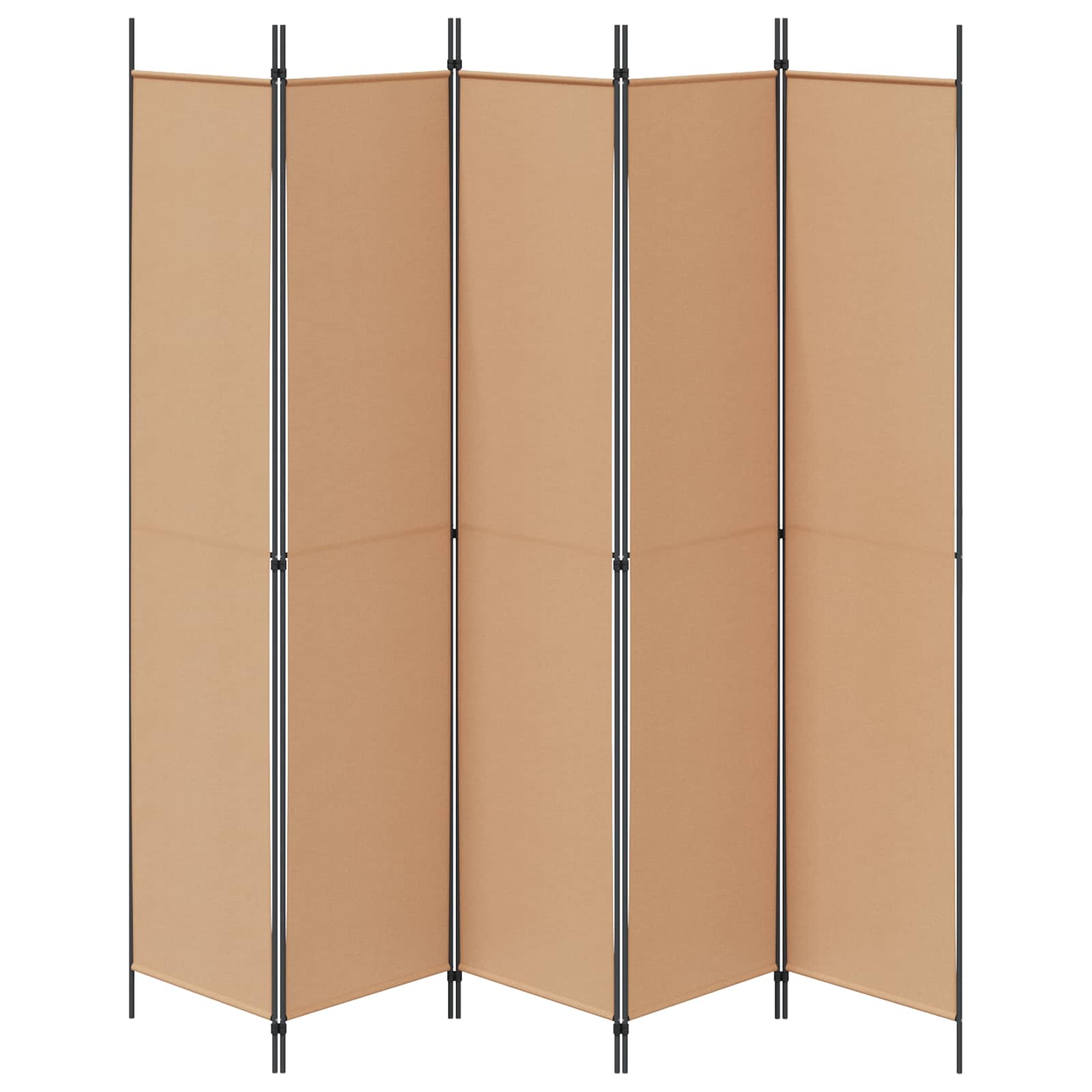 5 paneļu istabas siena Bēša 250 x 220 cm Audums