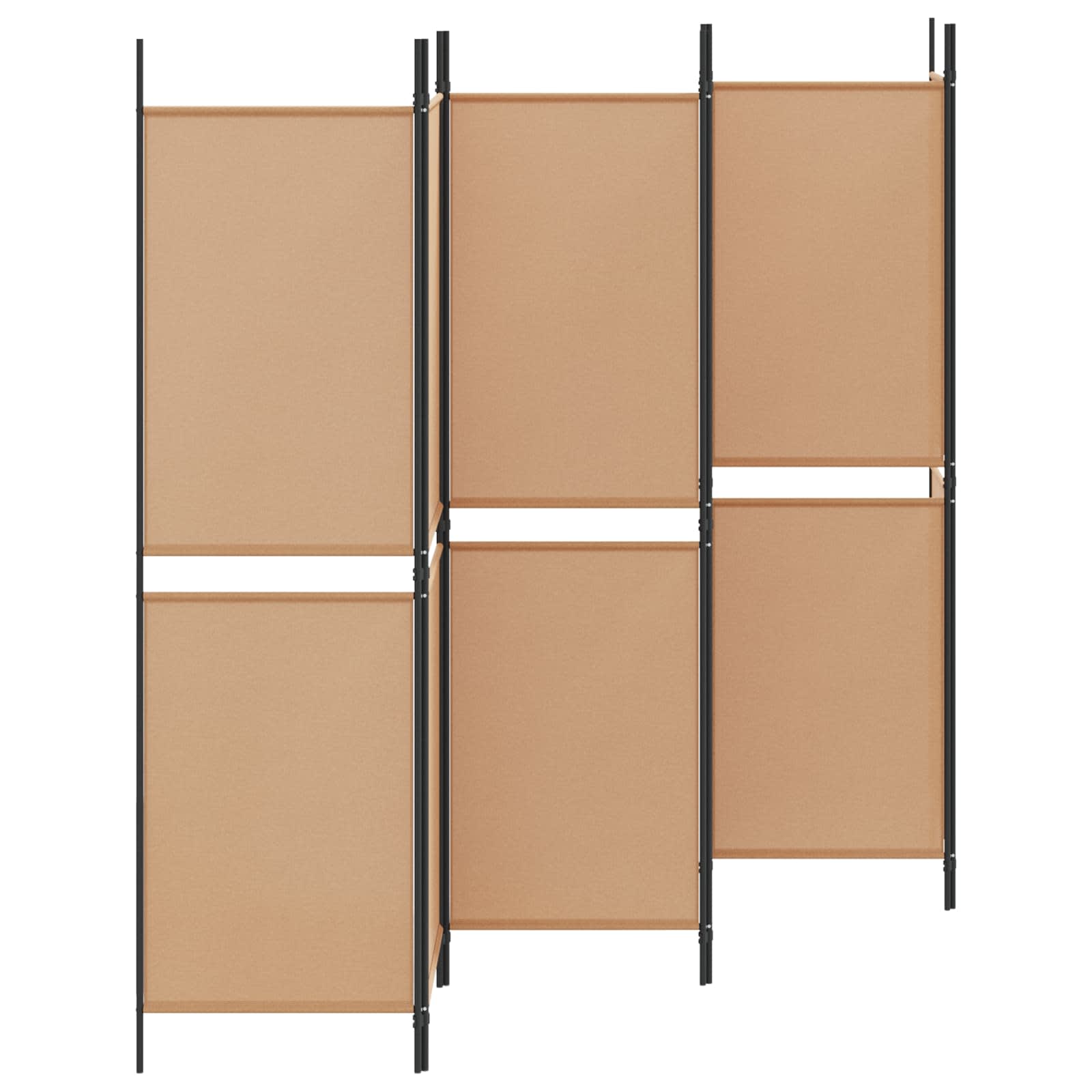 6 paneļu telpas sadalītājs Smilšu 300 x 180 cm Audums