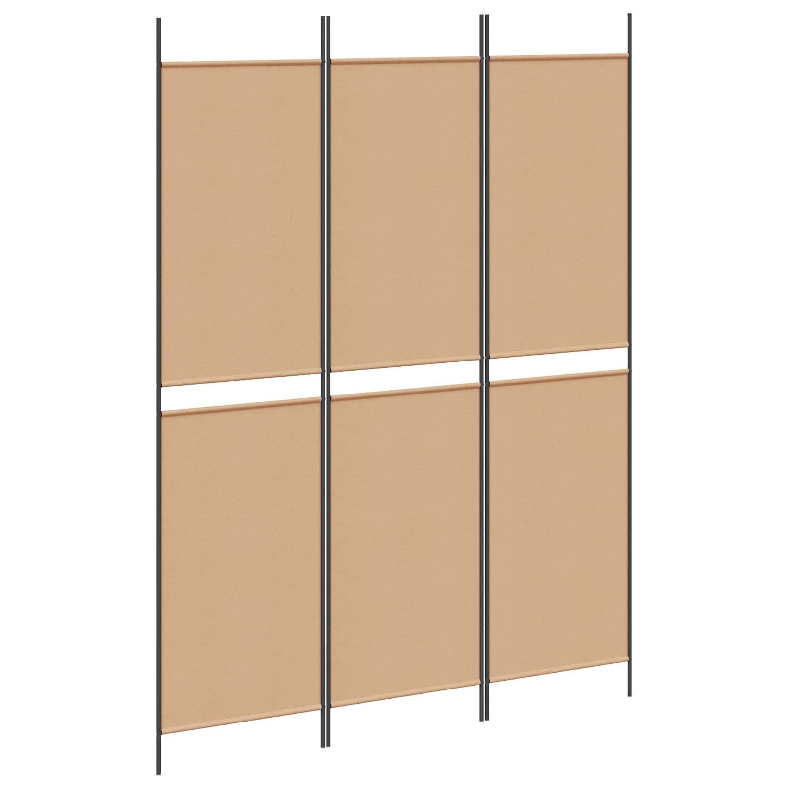3-panelis kambario skirstytuvas Smėlio 150 x 200 cm Audinys