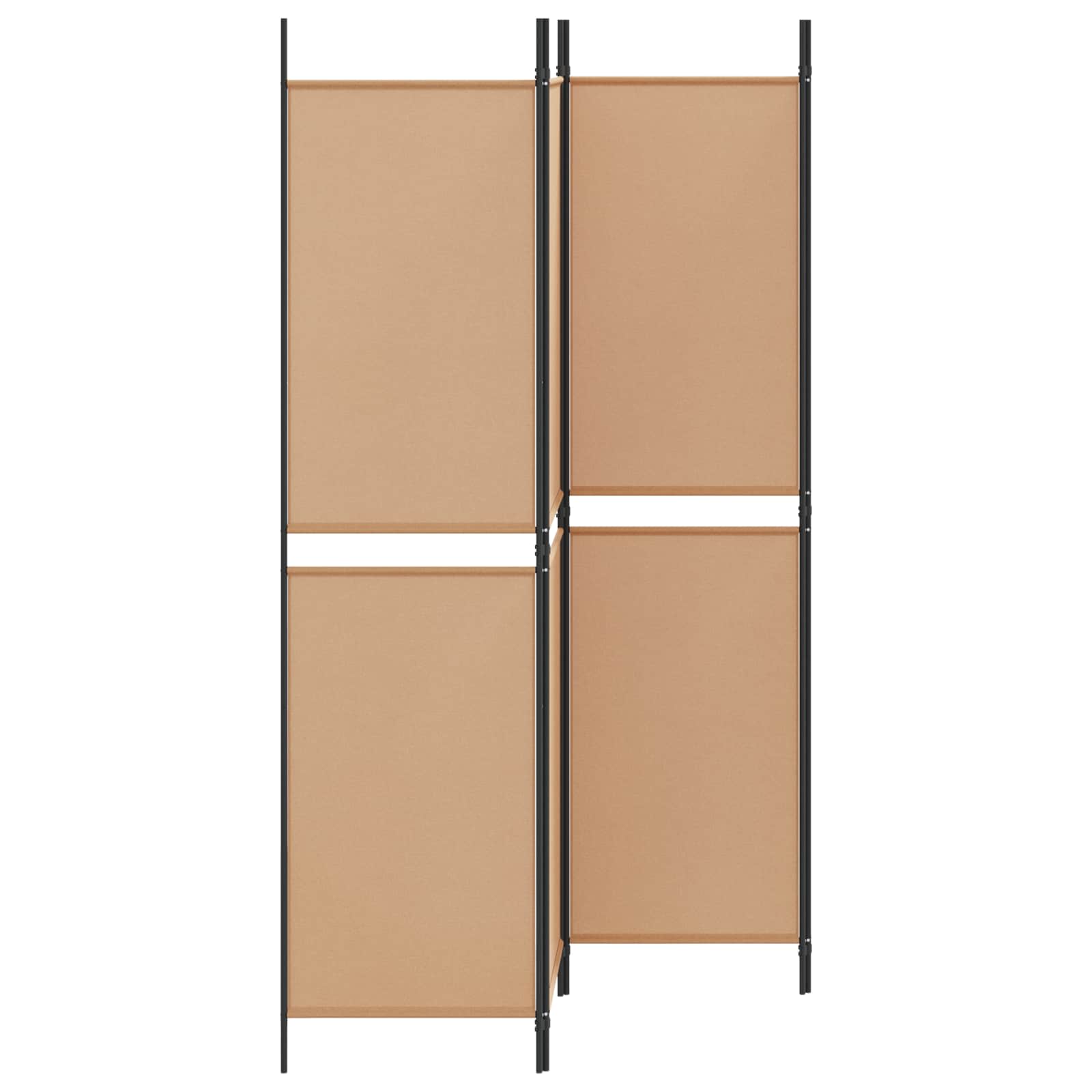 4-skydelis kambario skirstytuvas Smėlio 200 x 200 cm Audinys