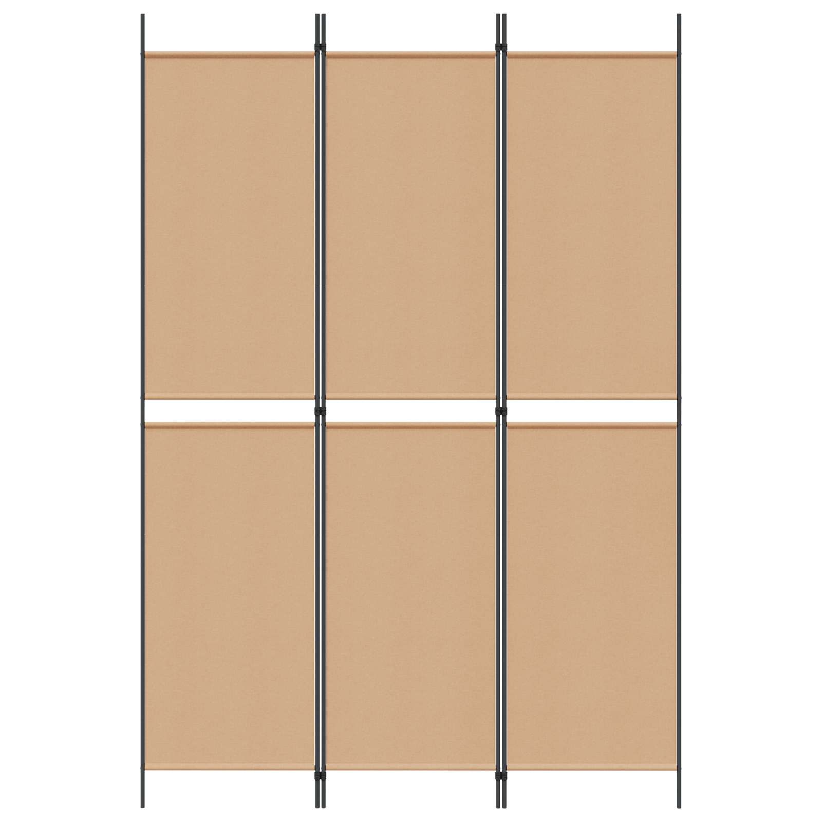 3-jų panelių kambario skaidytuvas Smėlio 150 x 220 cm Audinys