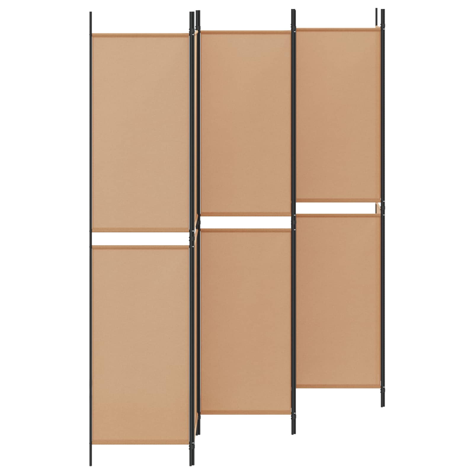 6-skydelio kambario pertvara Smėlio 300 x 220 cm Audinys
