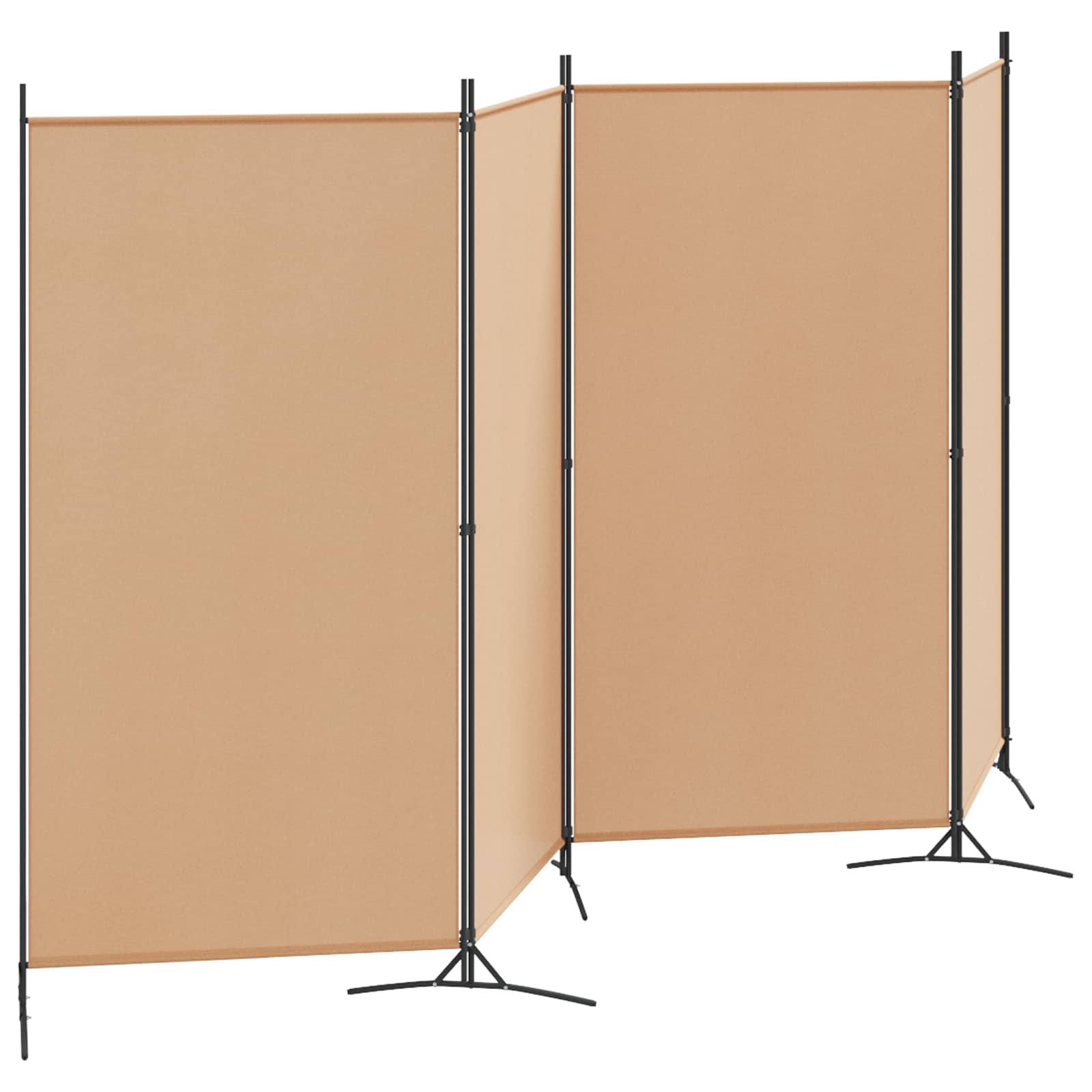 4-skydelis kambario skirstytuvas Smėlio 346 x 180 cm Audinys