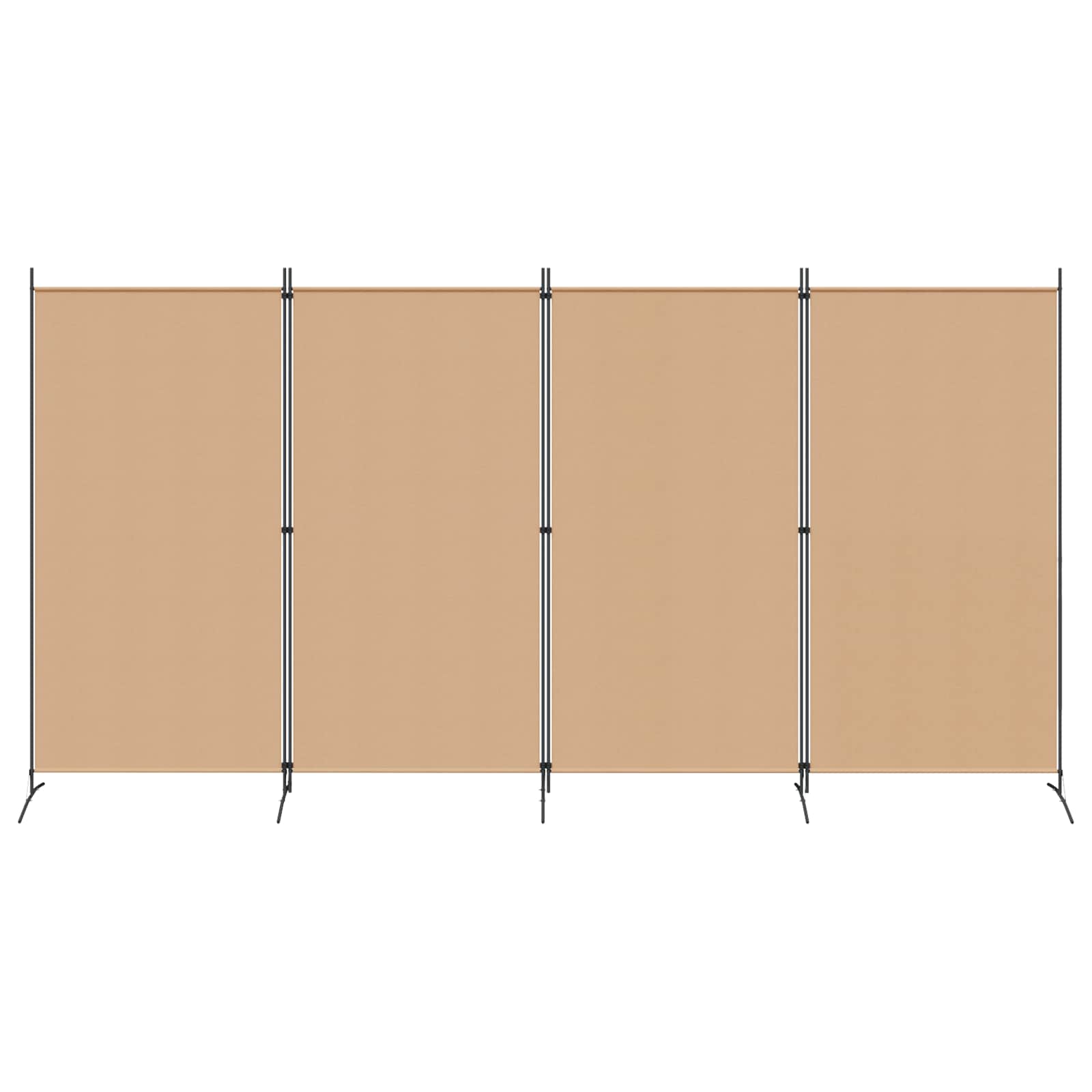 4-skydelis kambario skirstytuvas Smėlio 346 x 180 cm Audinys