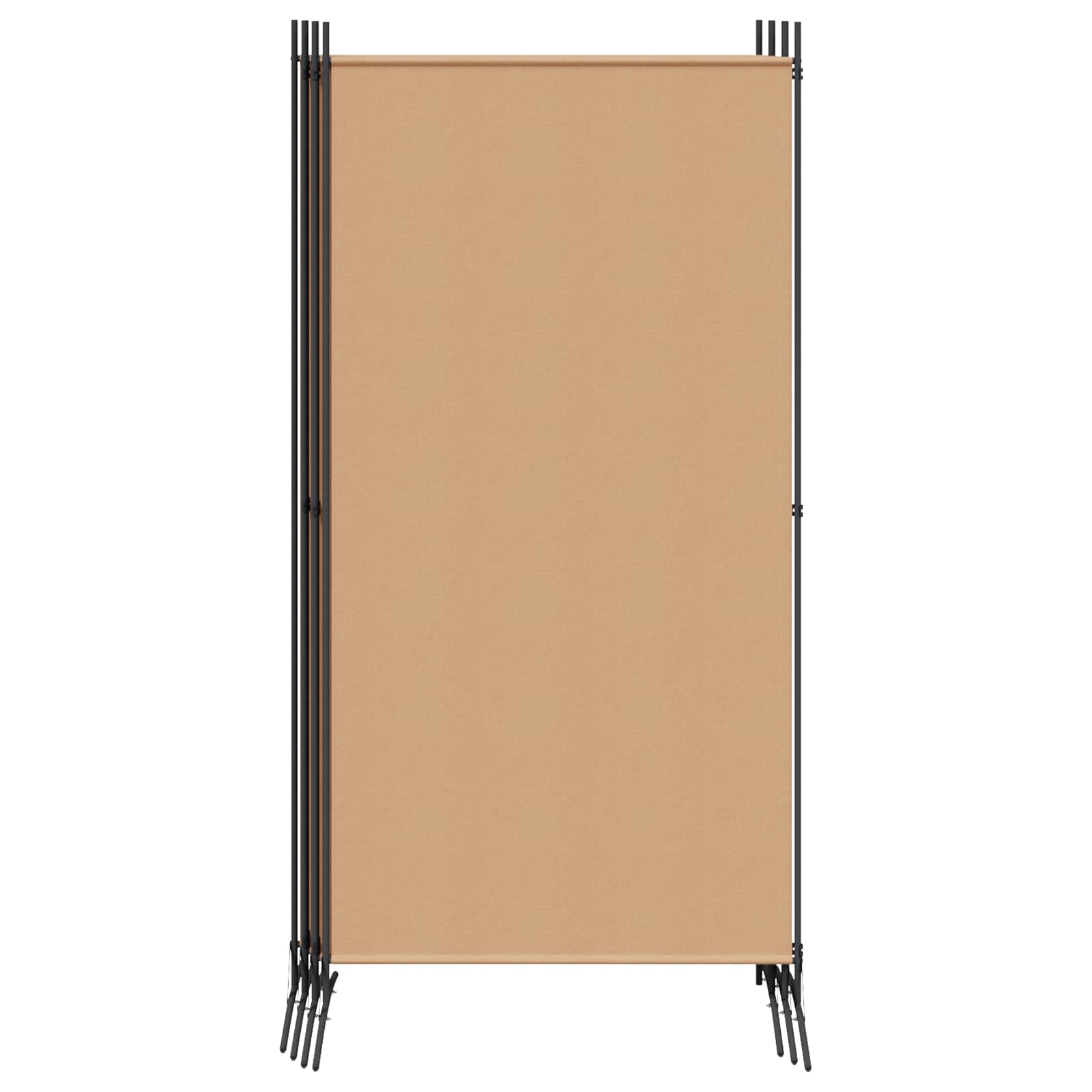6 paneļu telpas sadalītājs bēšs 520 x 180 cm Audums