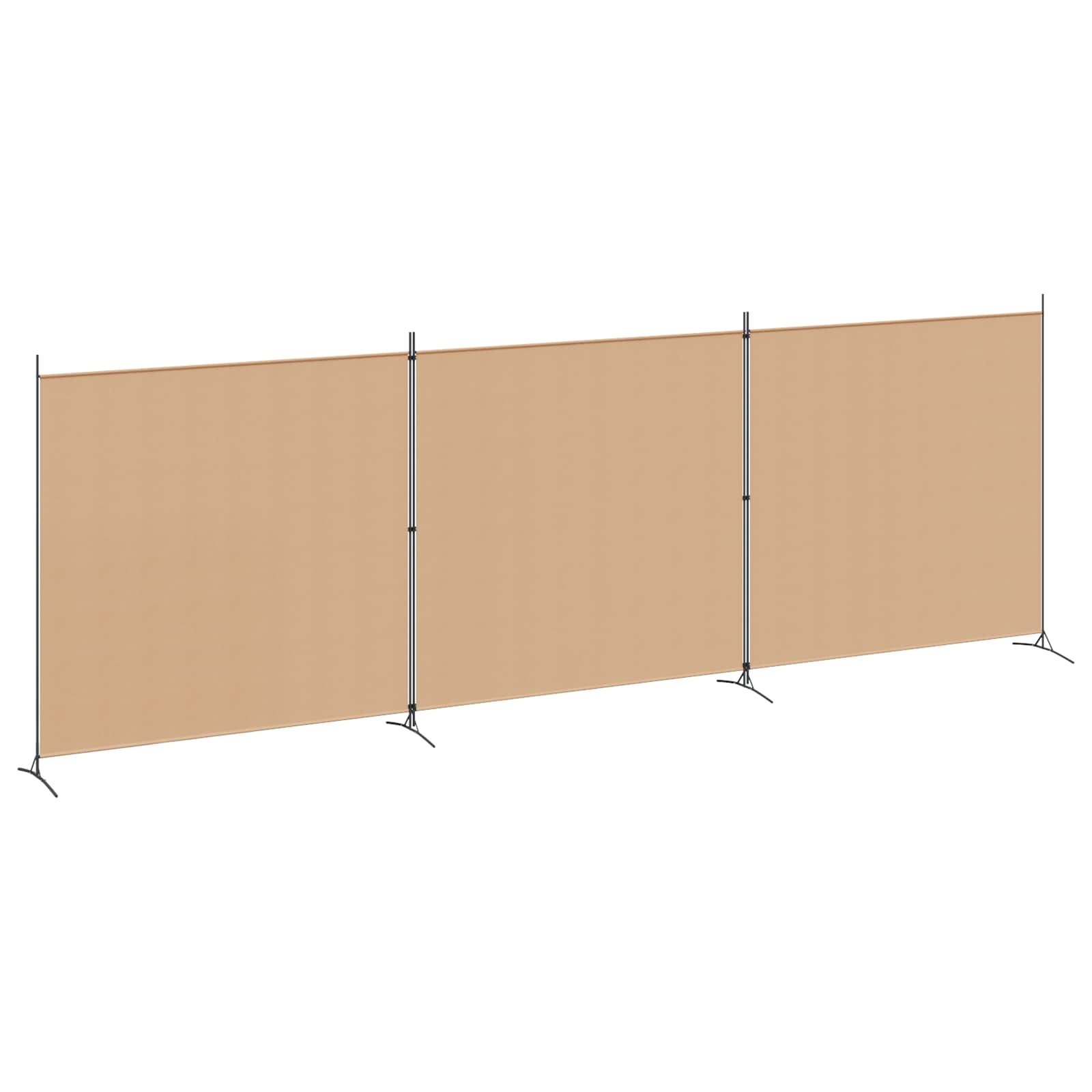 4-skydelis kambario skirstytuvas Smėlio 525 x 180 cm Audinys