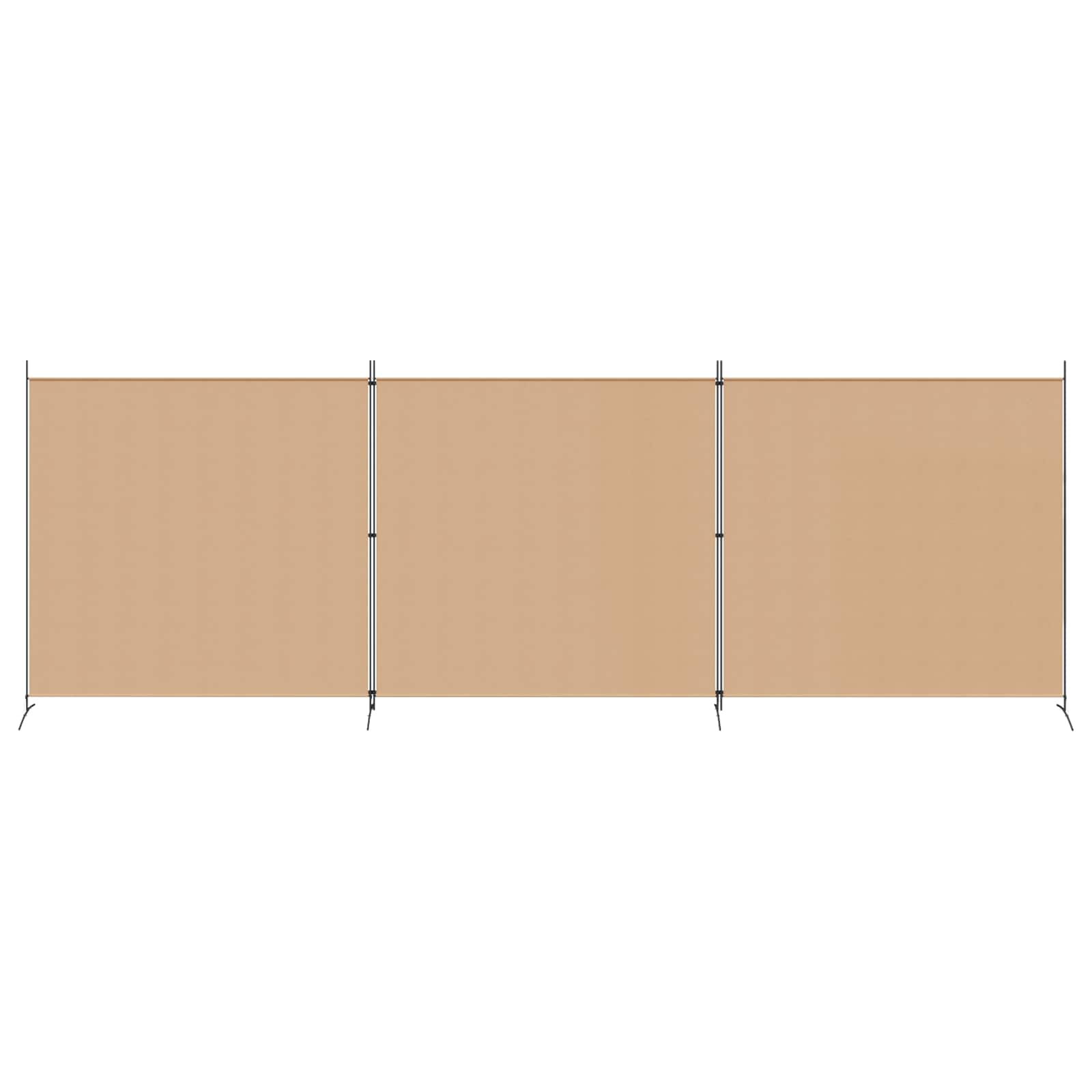 4-skydelis kambario skirstytuvas Smėlio 525 x 180 cm Audinys