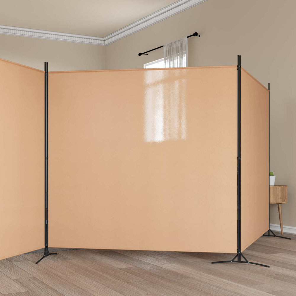 4 paneļu telpas sadalītājs Smilšu 698 x 180 cm Audums