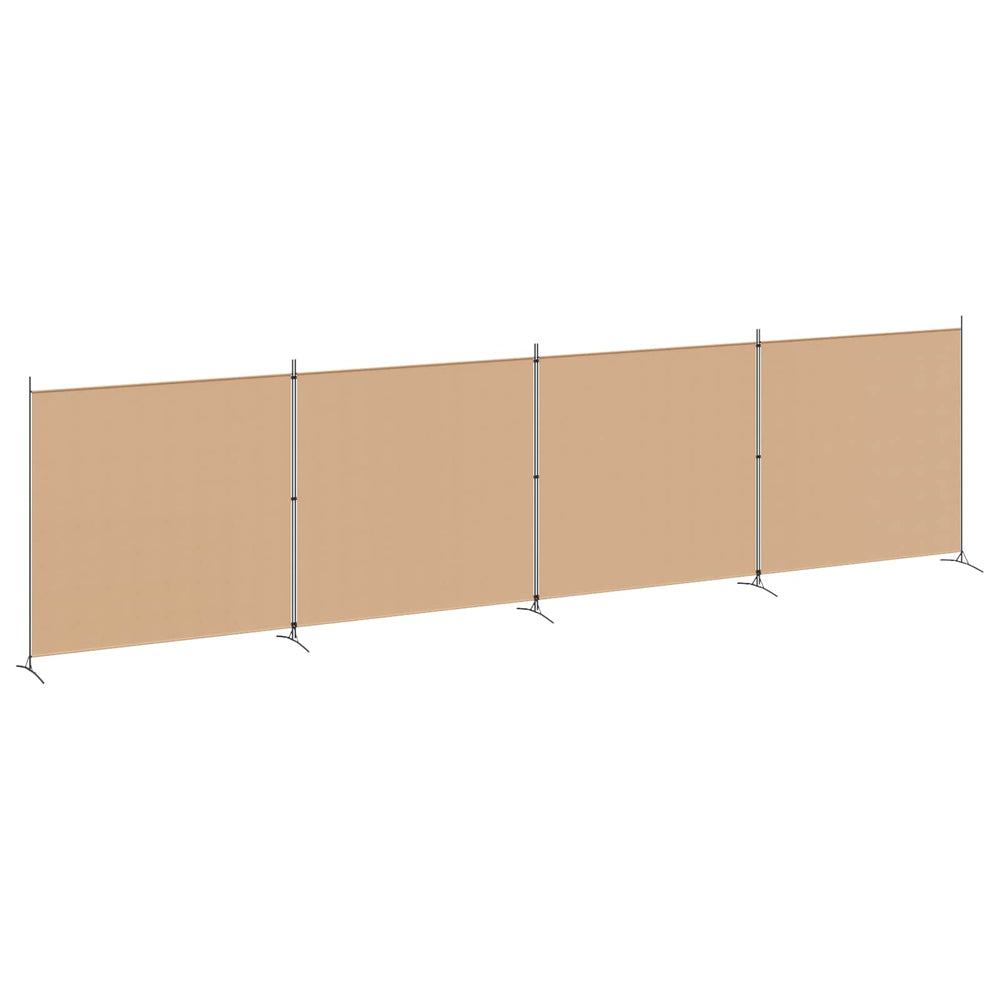 4 paneļu telpas sadalītājs Smilšu 698 x 180 cm Audums