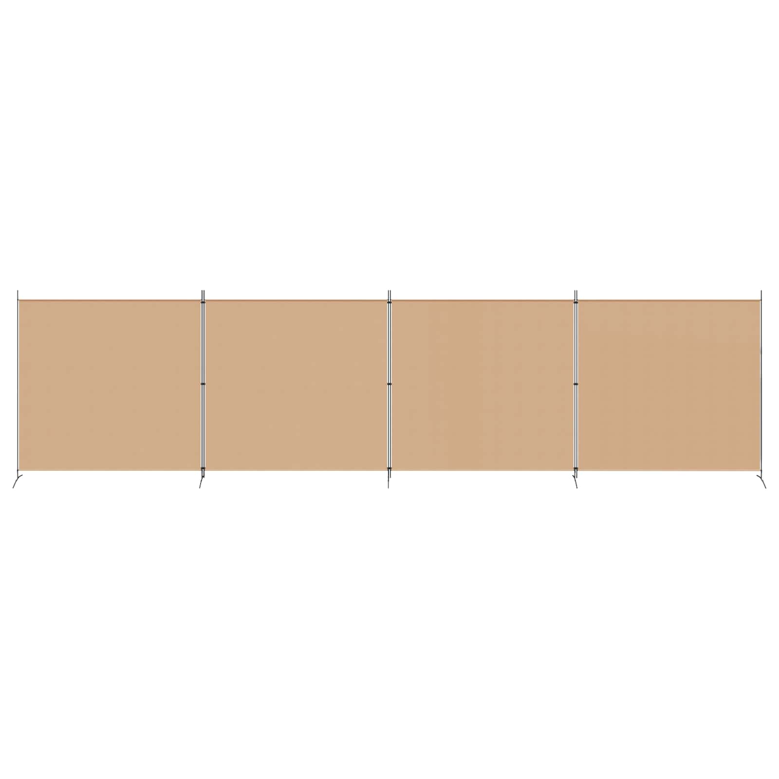 4-skydelis kambario skirstytuvas Smėlio 698 x 180 cm Audinys
