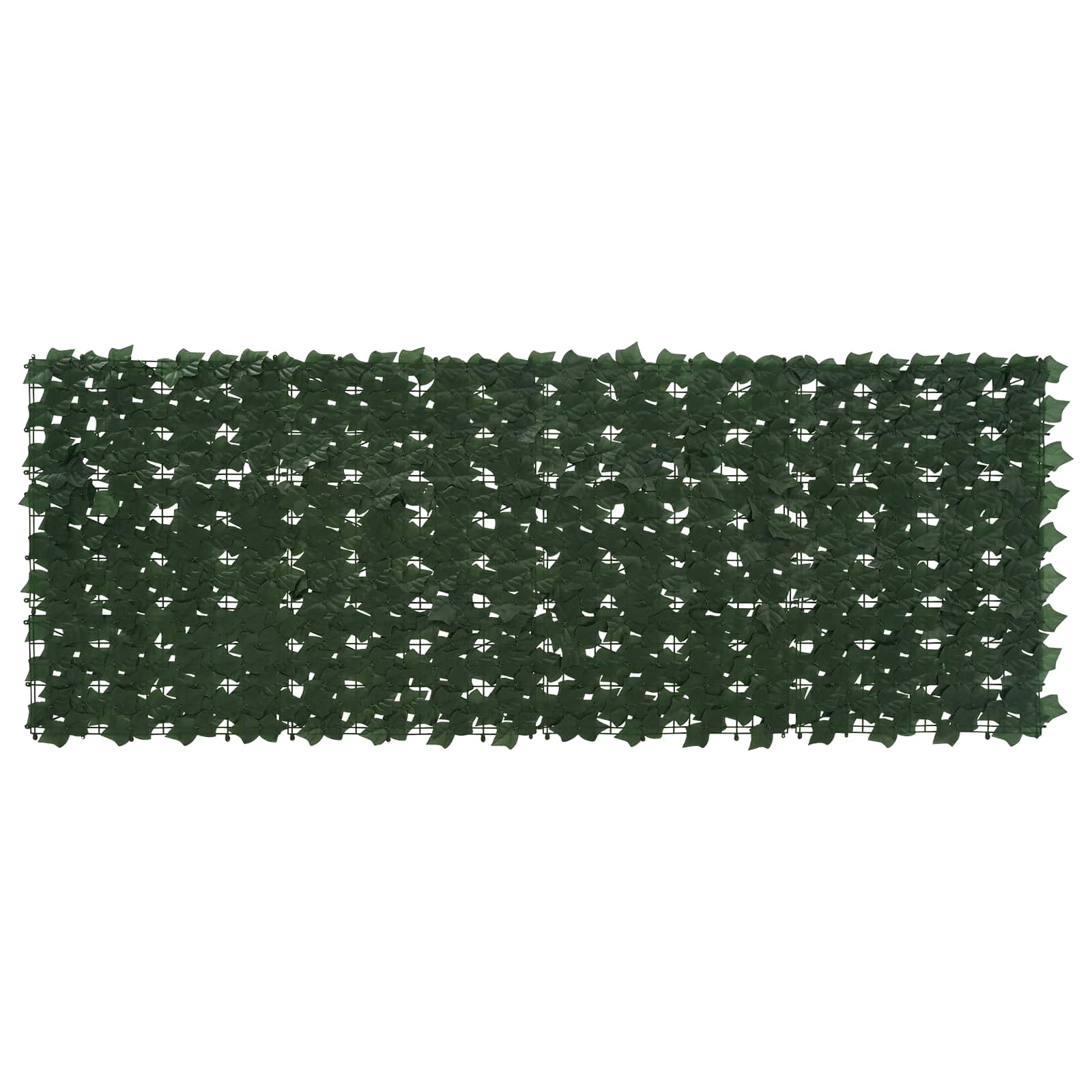 Balkono ekranas su lapais Tamsiai žalia 200 x 75 cm
