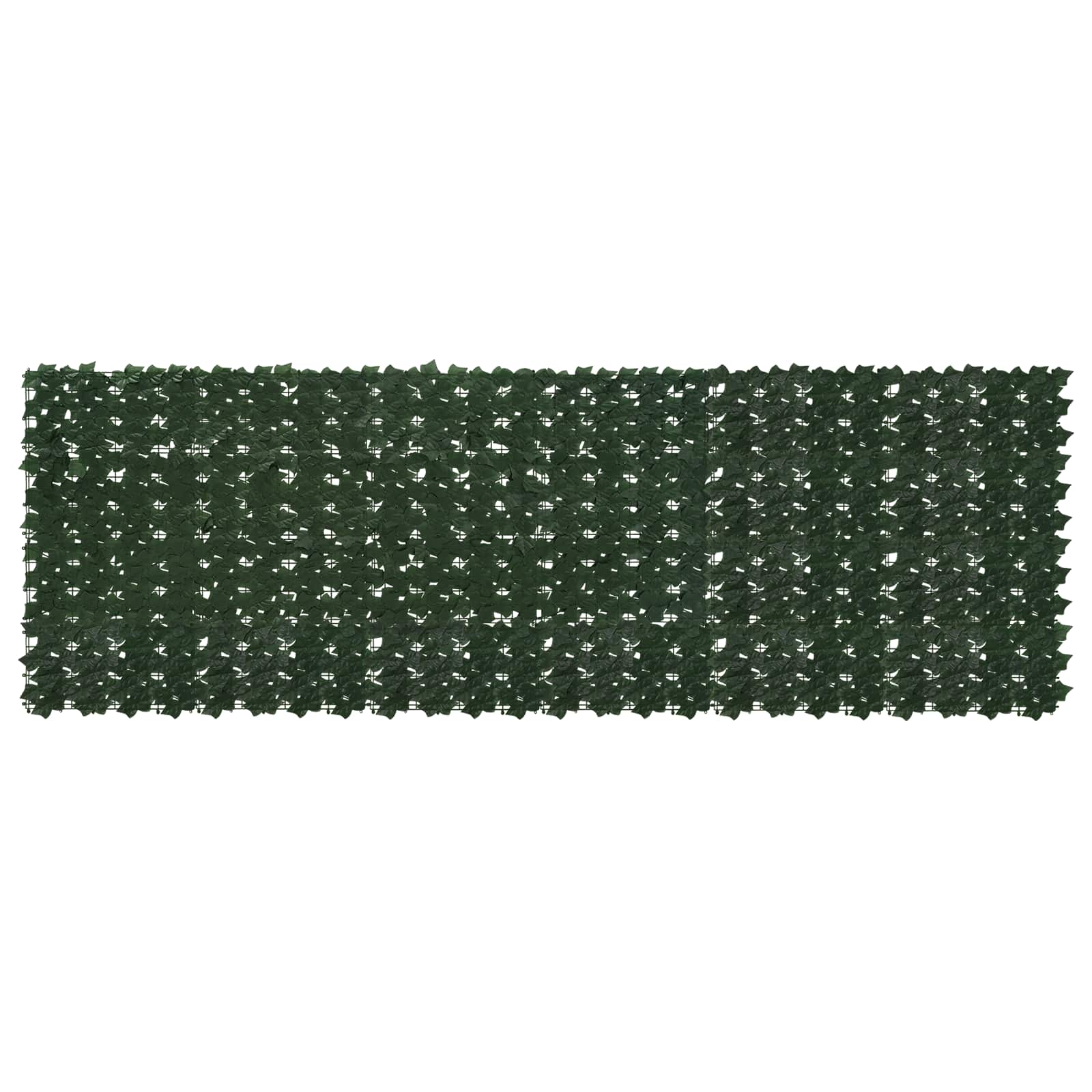 Balkono ekranas su lapais Tamsiai žalia 300 x 100 cm