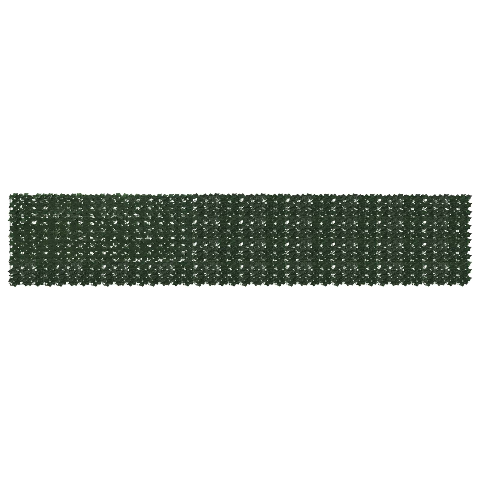 Balkona ekrāns ar lapām Tumši zaļš 500 x 100 cm