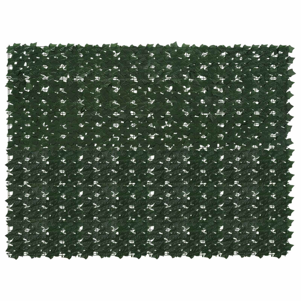Balkono ekranas su lapais Tamsiai žalia 200 x 150 cm