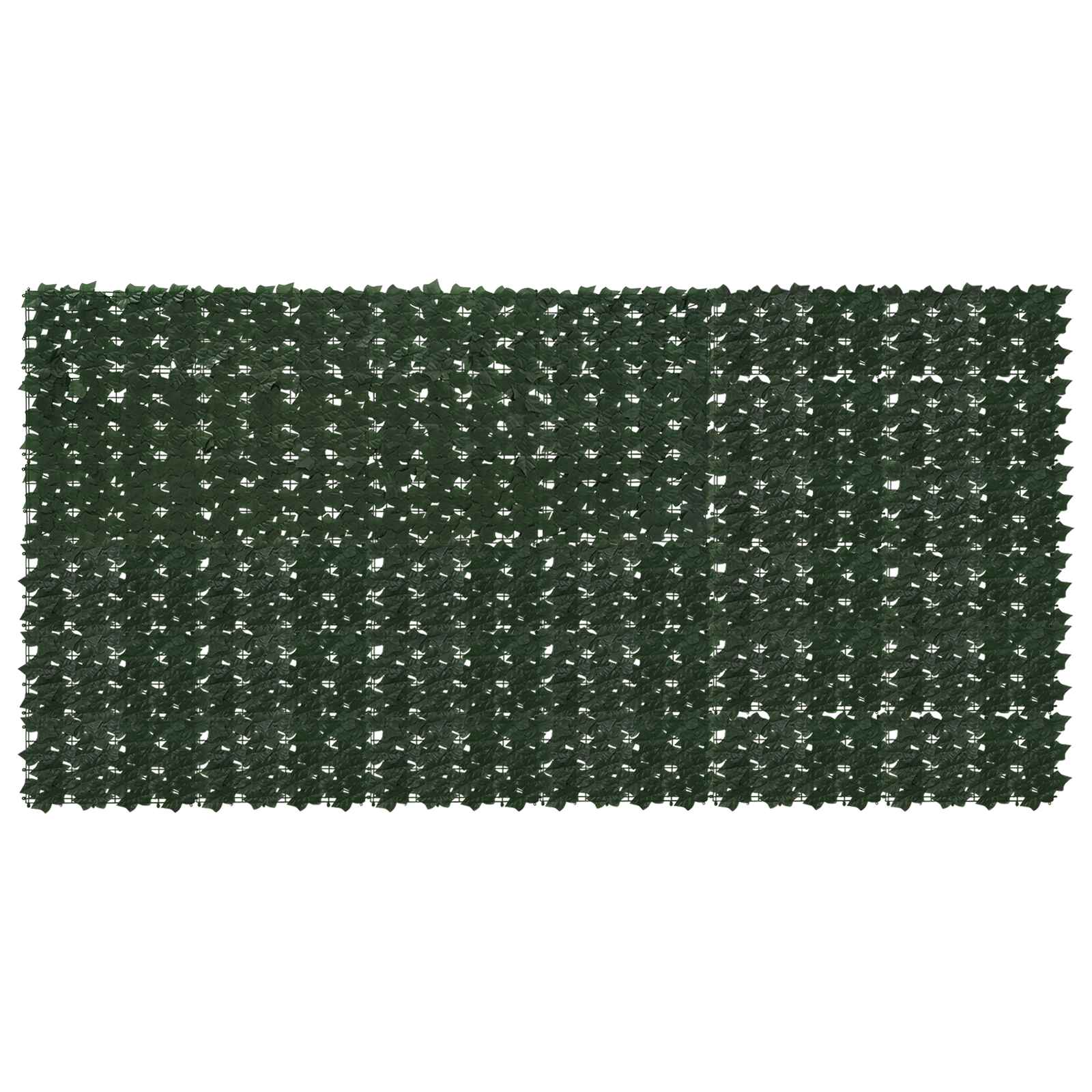 Balkono ekranas su lapais Tamsiai žalia 300 x 150 cm