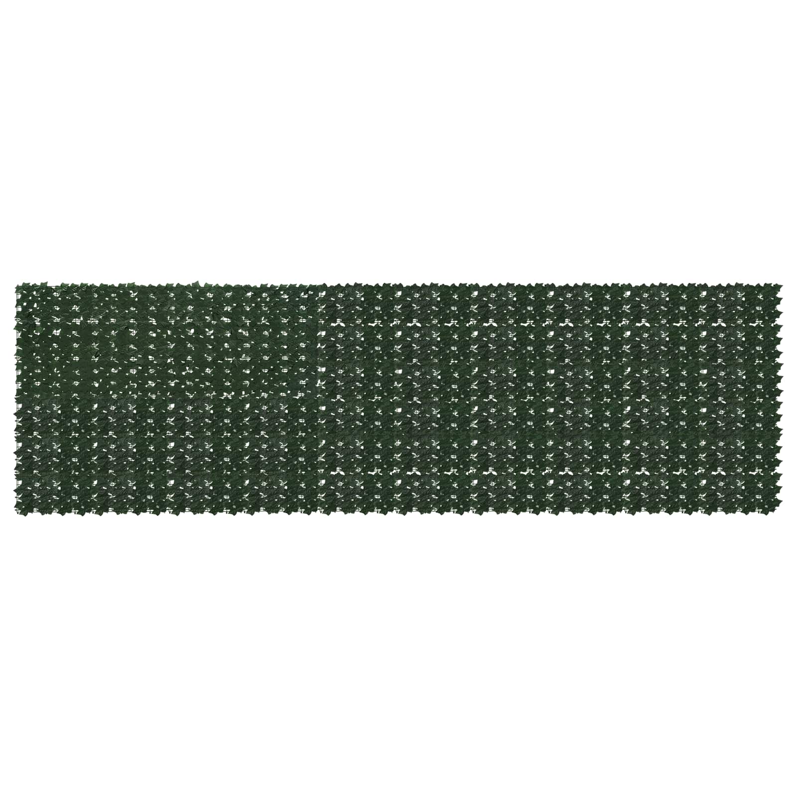 Balkona ekrāns ar lapām Tumši zaļš 500 x 150 cm