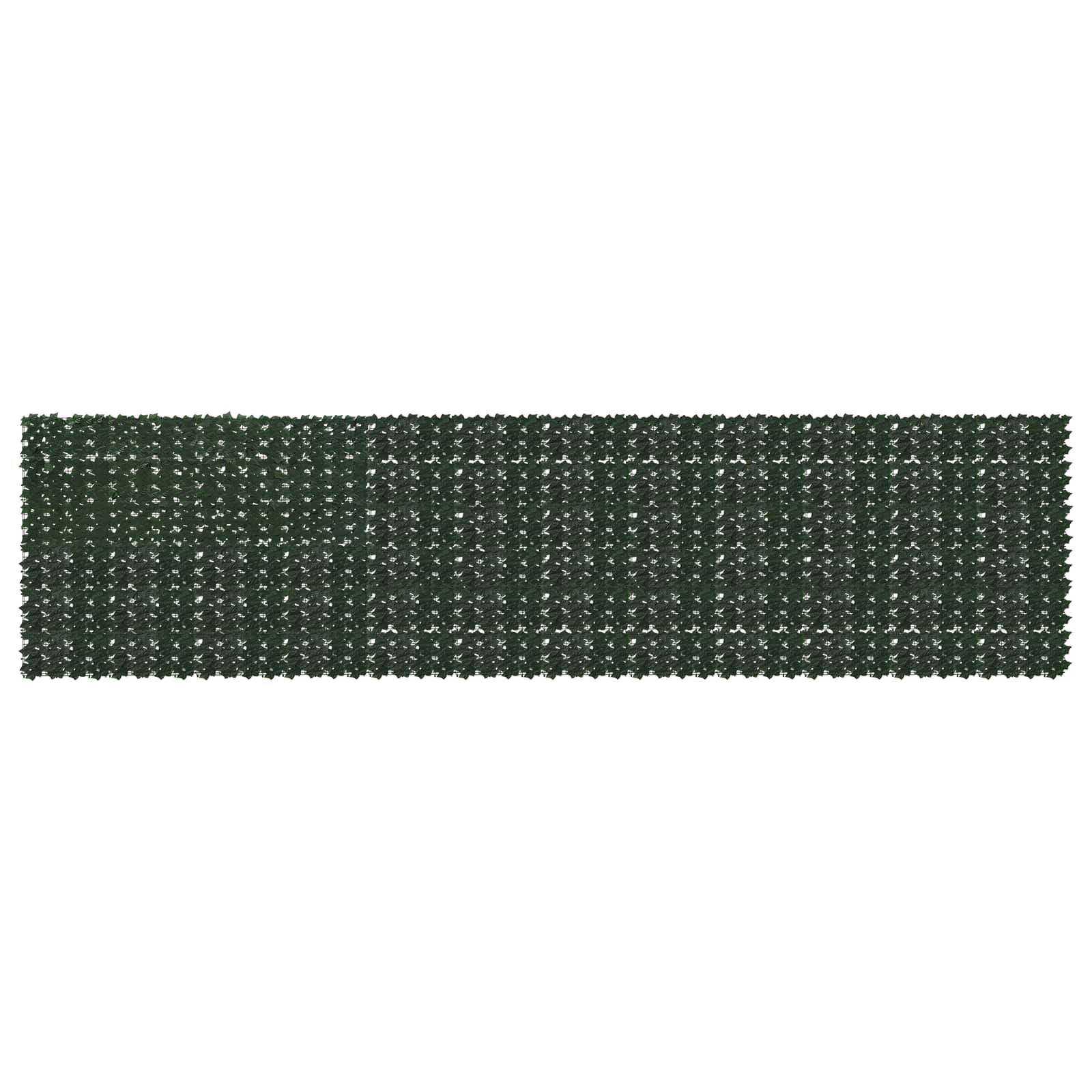 Balkono ekranas su lapais Tamsiai žalia 600 x 150 cm