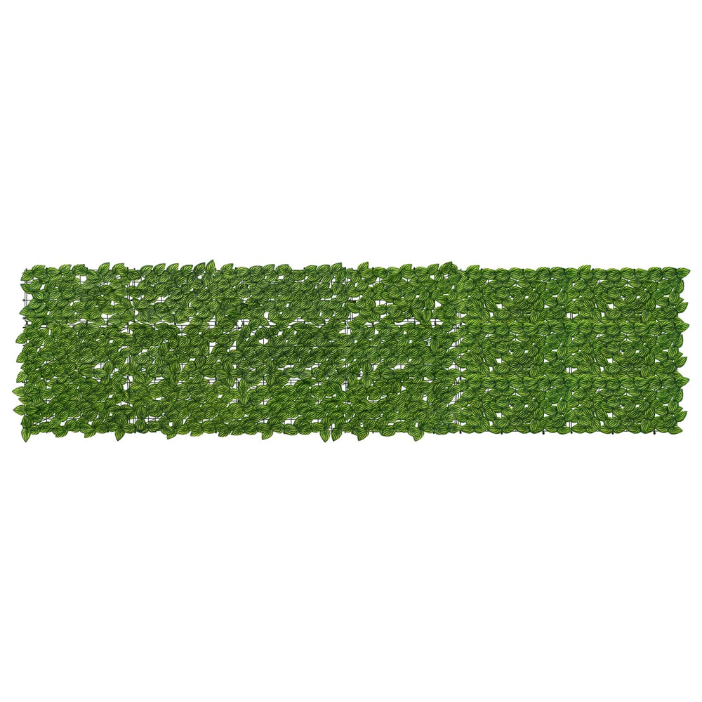 Balkono ekranas su lapais Žalia ir geltona 300 x 75 cm