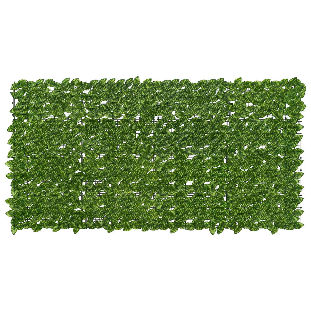 Balkono ekranas su lapais Žalia ir geltona 200 x 100 cm