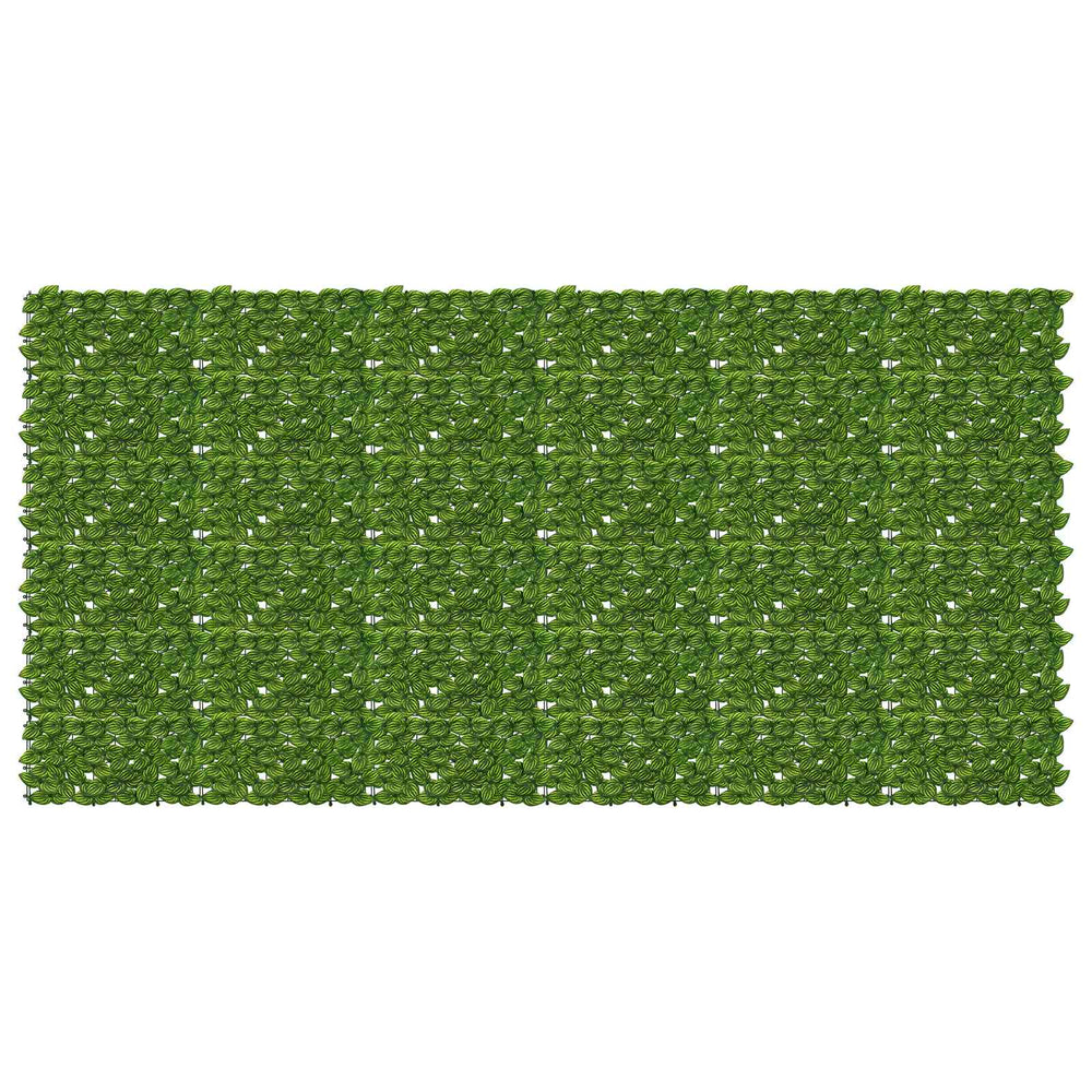 Balkono ekranas su lapais Žalia ir geltona 300 x 150 cm
