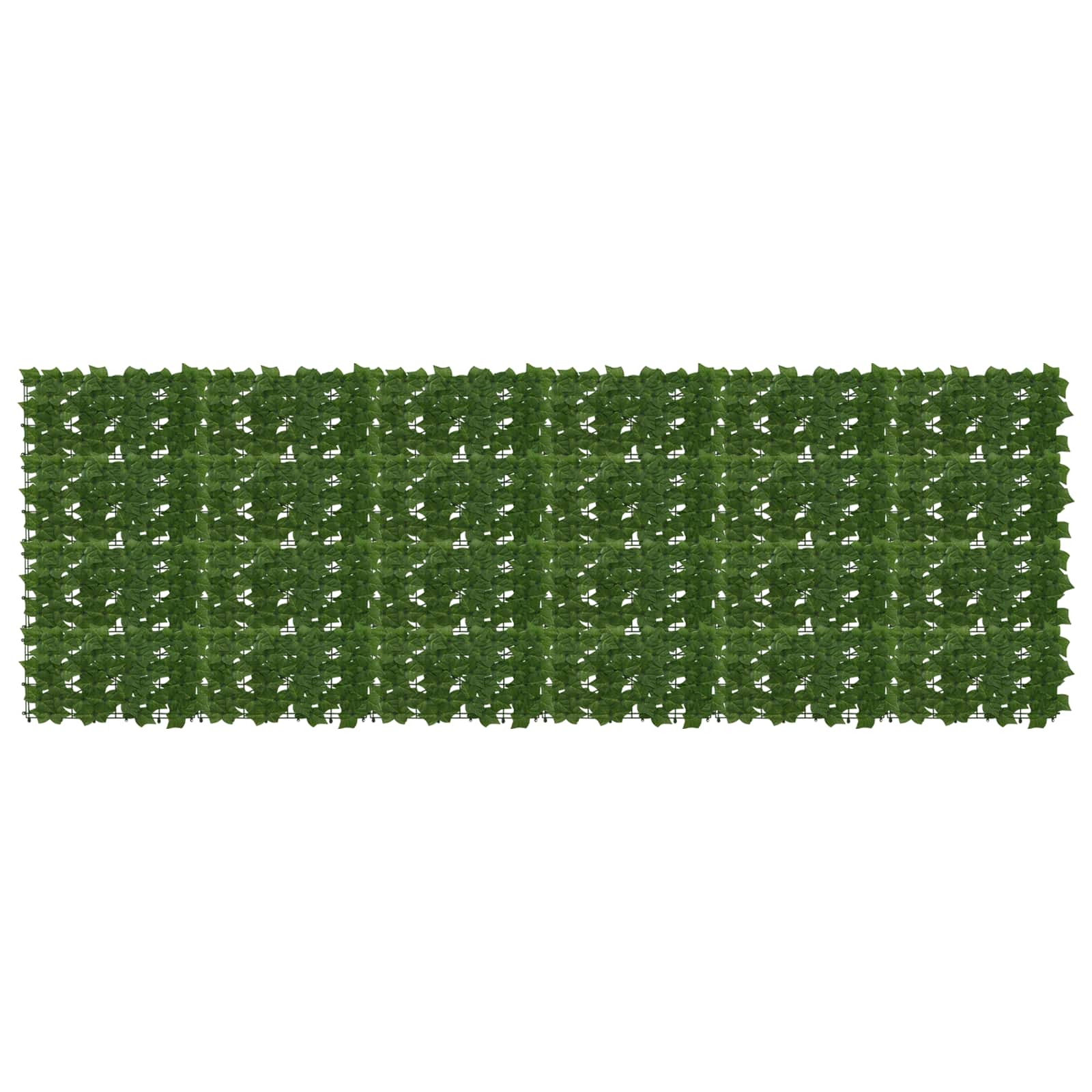 Balkona aizsegs ar lapām, zaļš, 300 x 100 cm
