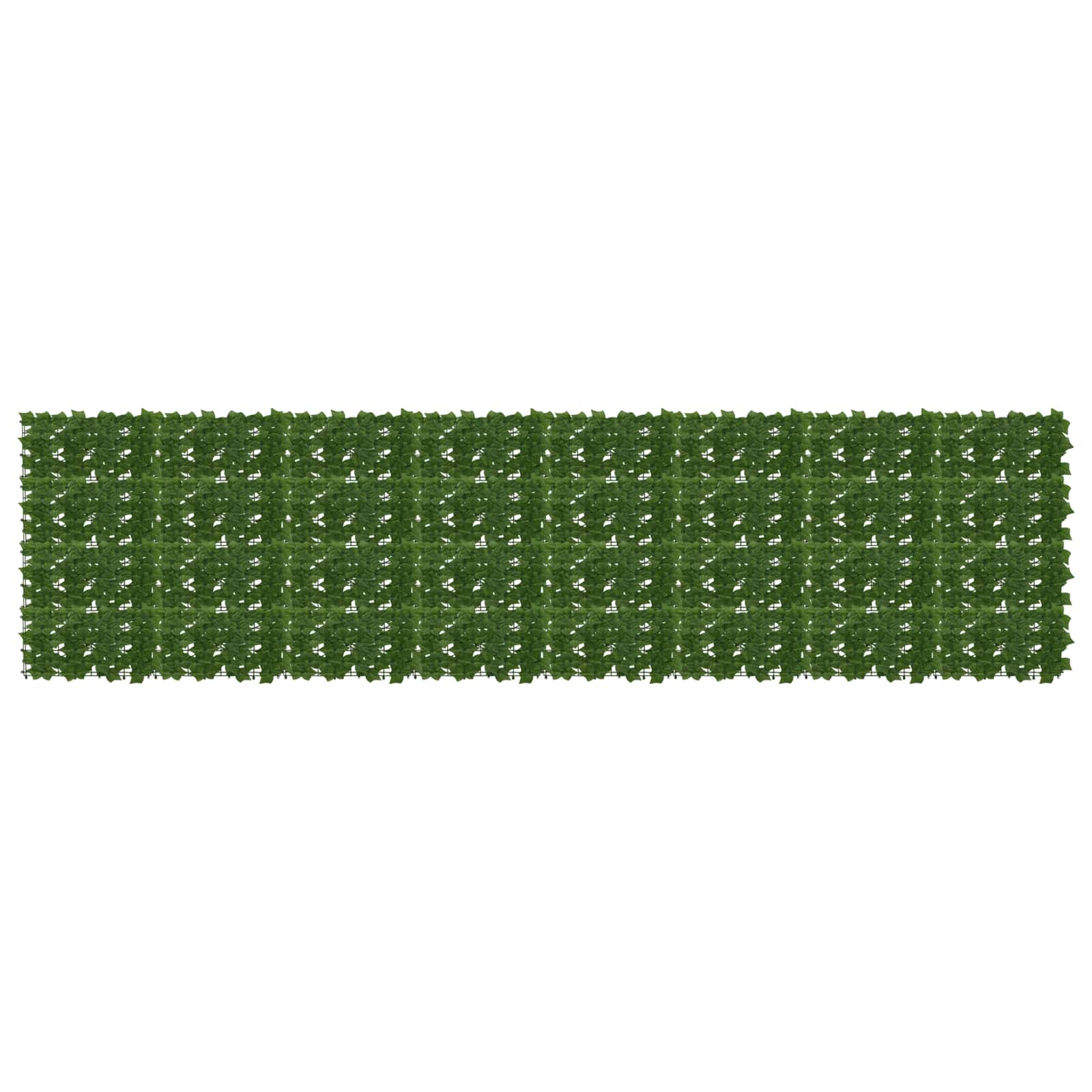Balkona ekrāns ar lapām, zaļš 400 x 100 cm