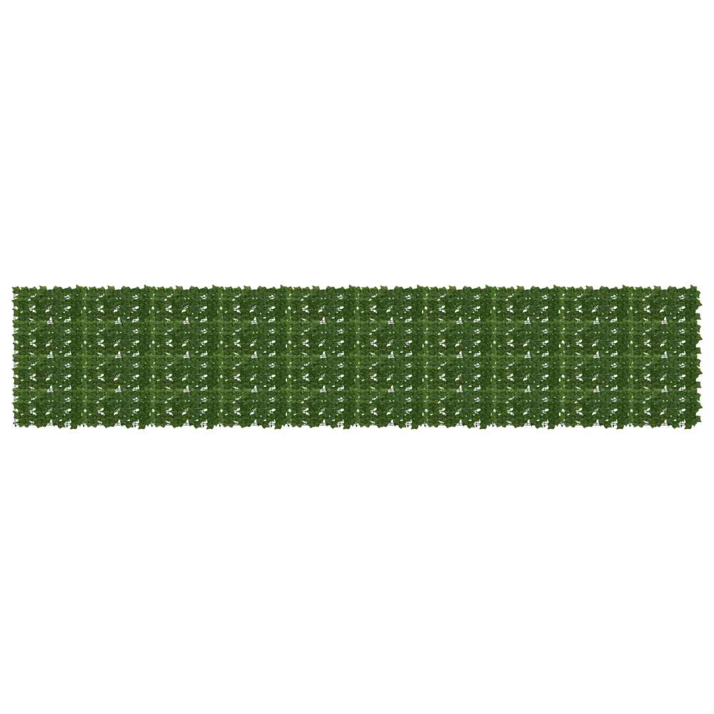 Balkono ekranas su lapais Žalia 500 x 100 cm