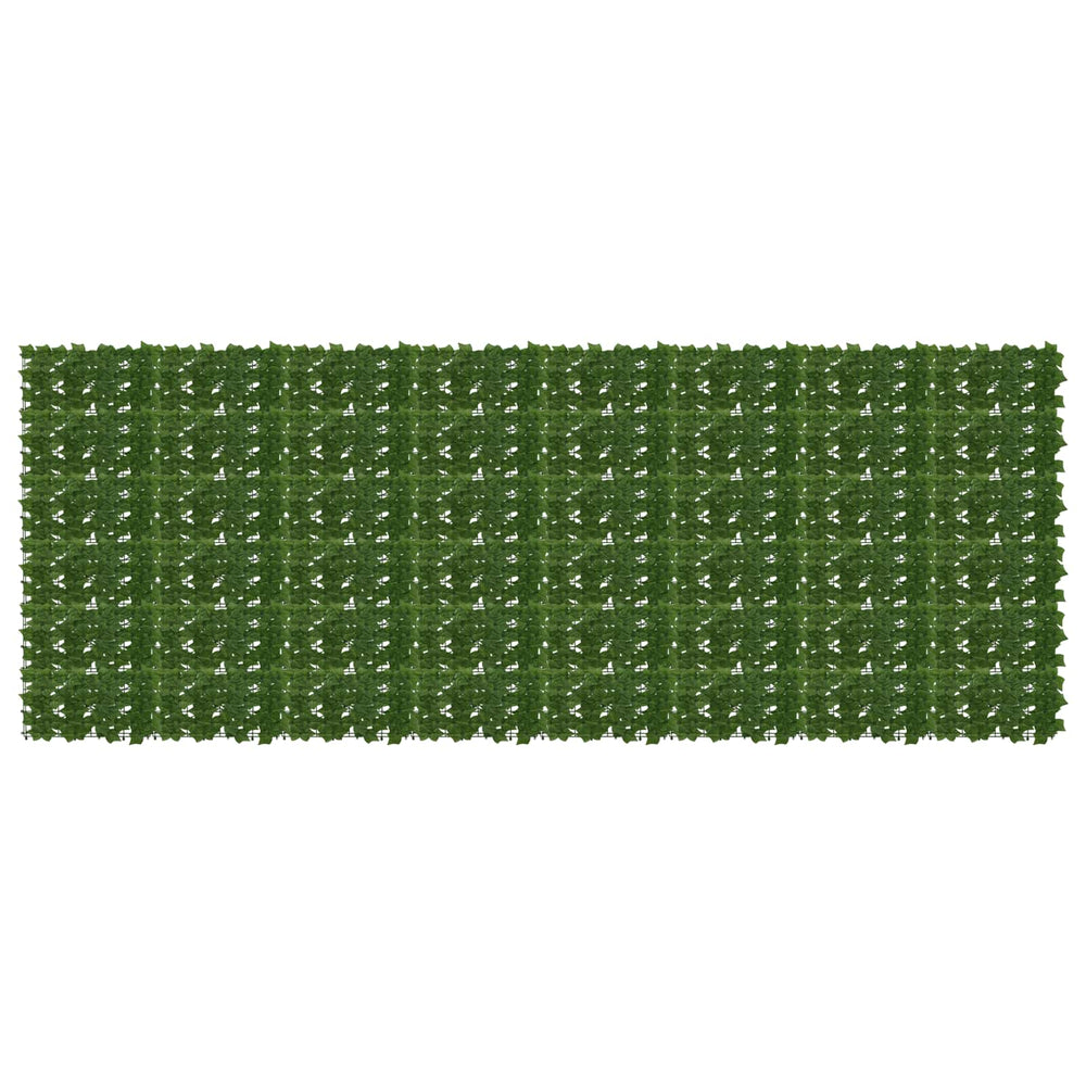 Balkono ekranas su lapais Žalia 400 x 150 cm
