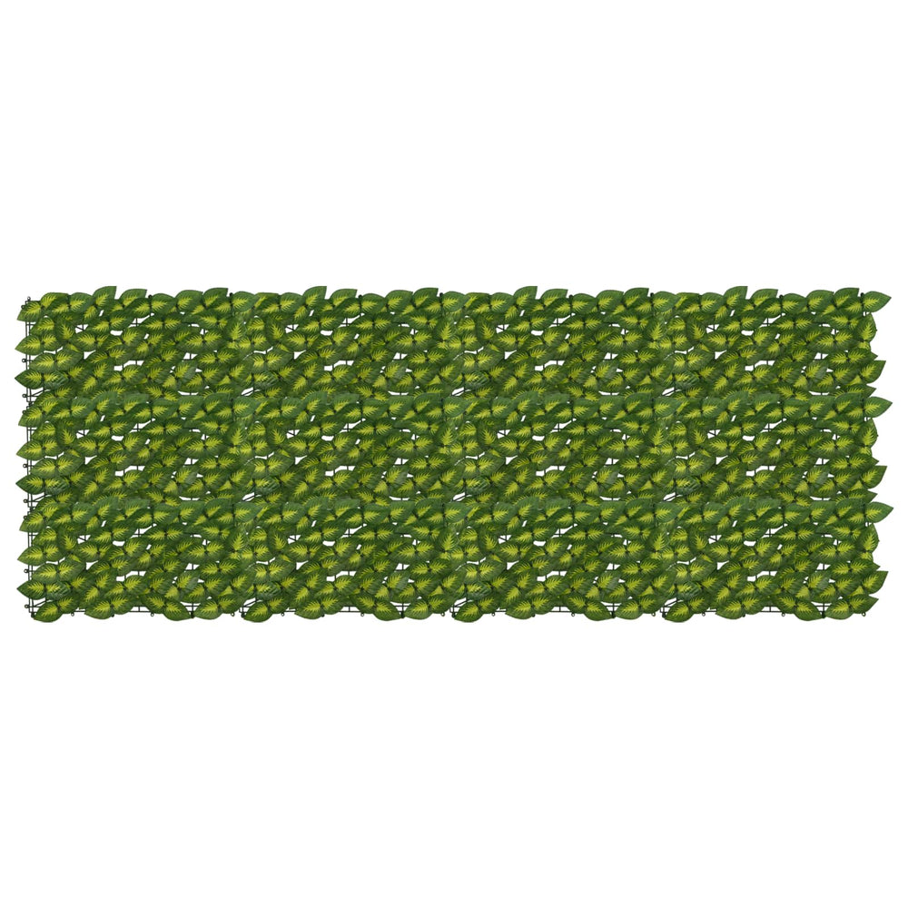 Balkono ekranas su lapais Žalia ir geltona 200 x 75 cm