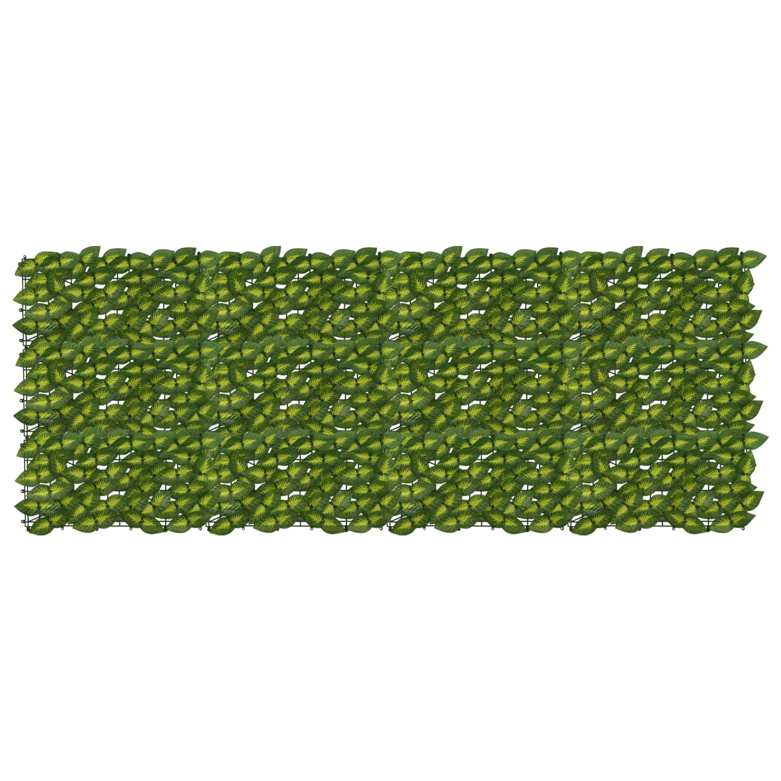 Balkono ekranas su lapais Žalia ir geltona 200 x 75 cm