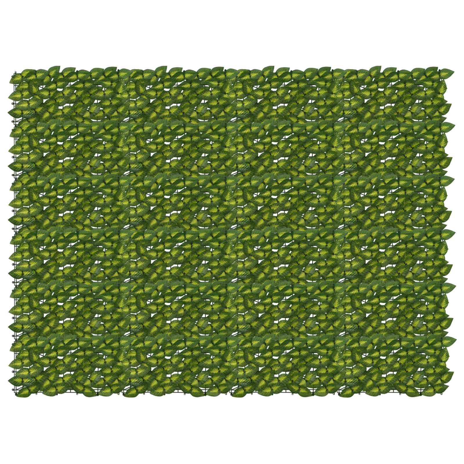Balkono ekranas su lapais Žalia ir geltona 200 x 150 cm
