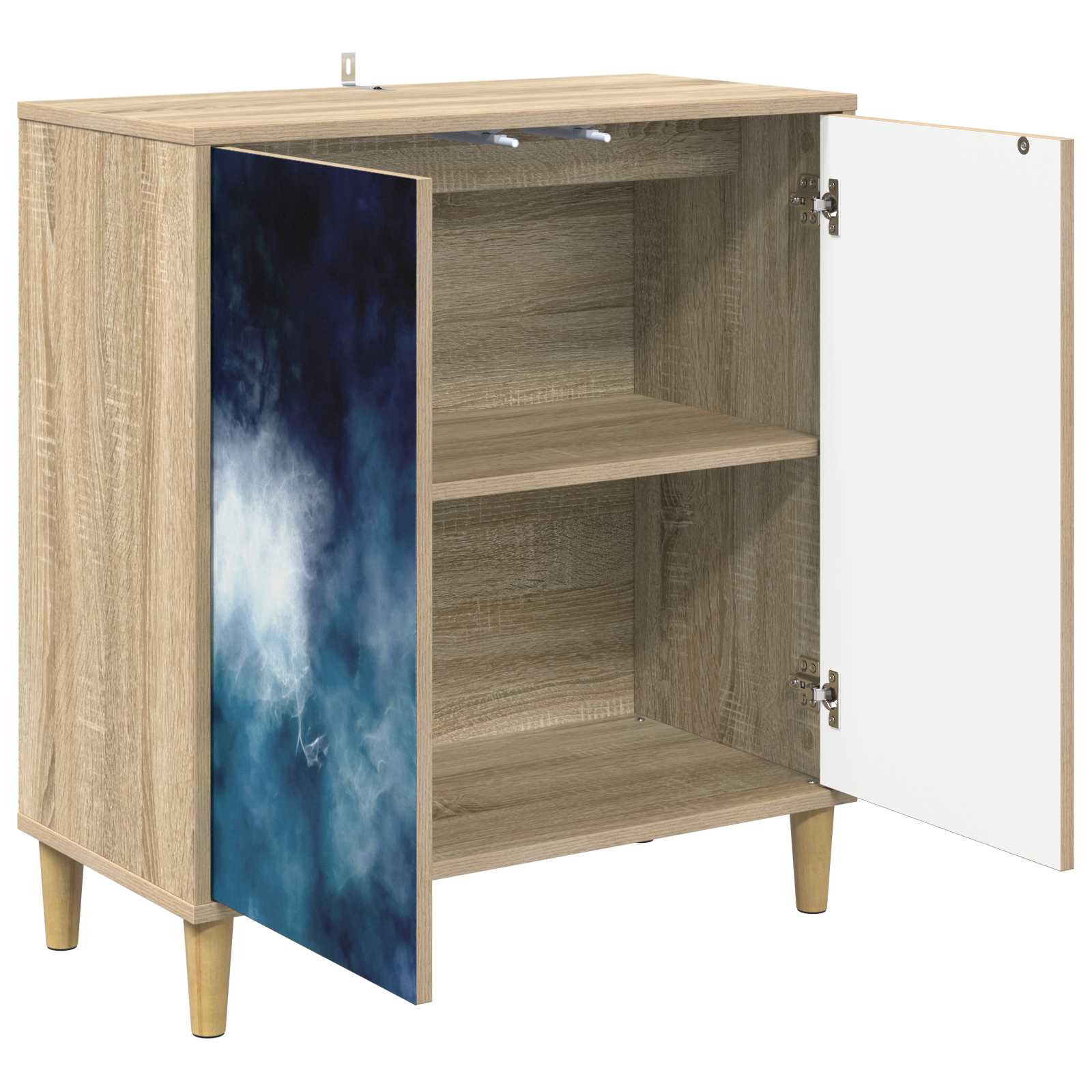 Kabalas RAALTE Sonoma ąžuolo 69 x 33 x 75 cm Apdirbta mediena