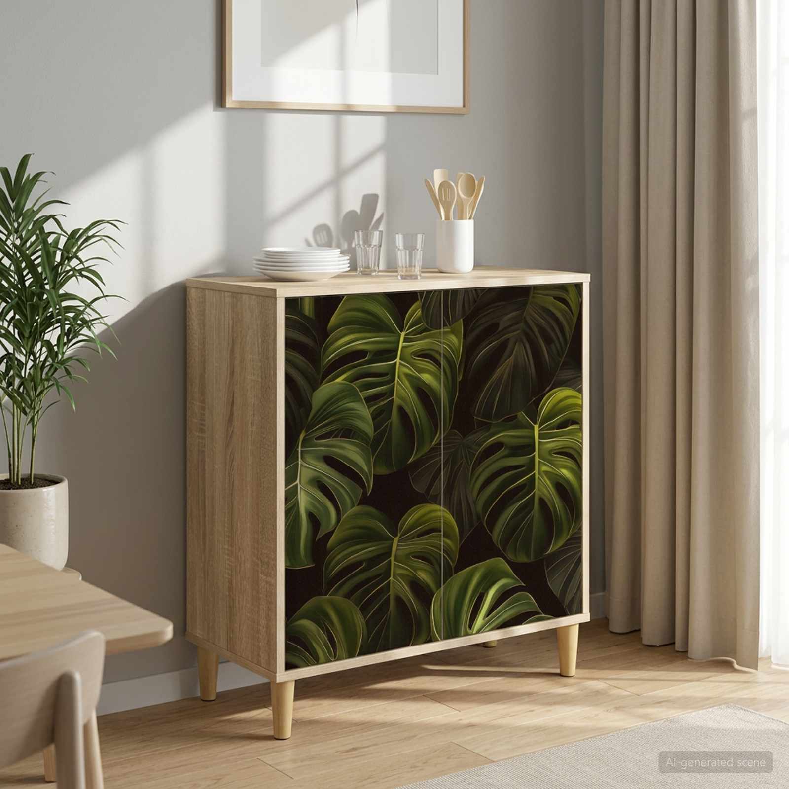 Kabalas ELBURG Sonoma ąžuolo 69 x 33 x 75 cm Apdirbta mediena