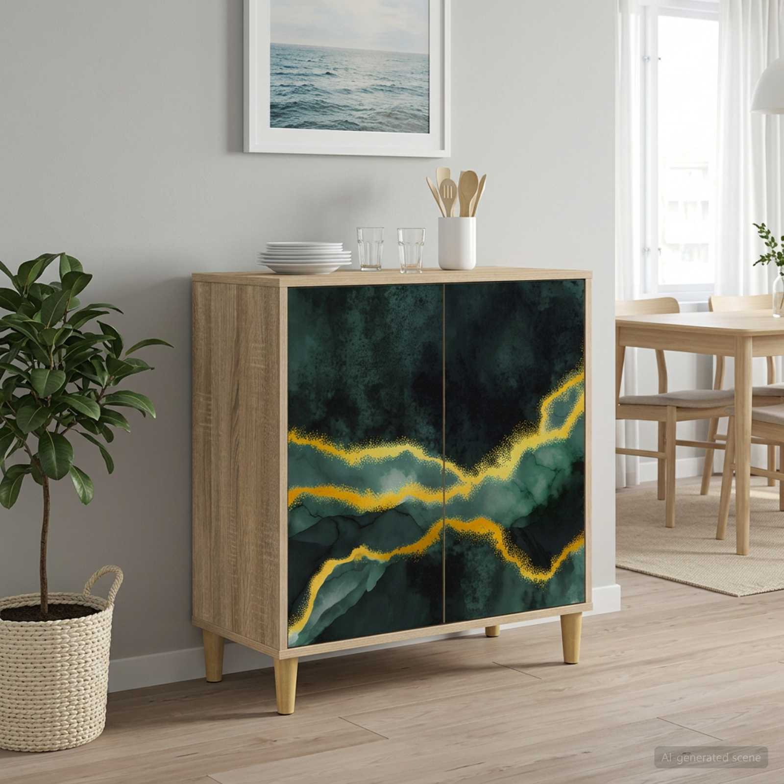 Kabalas WIJHE Sonoma ąžuolo 69 x 33 x 75 cm Apdirbta mediena