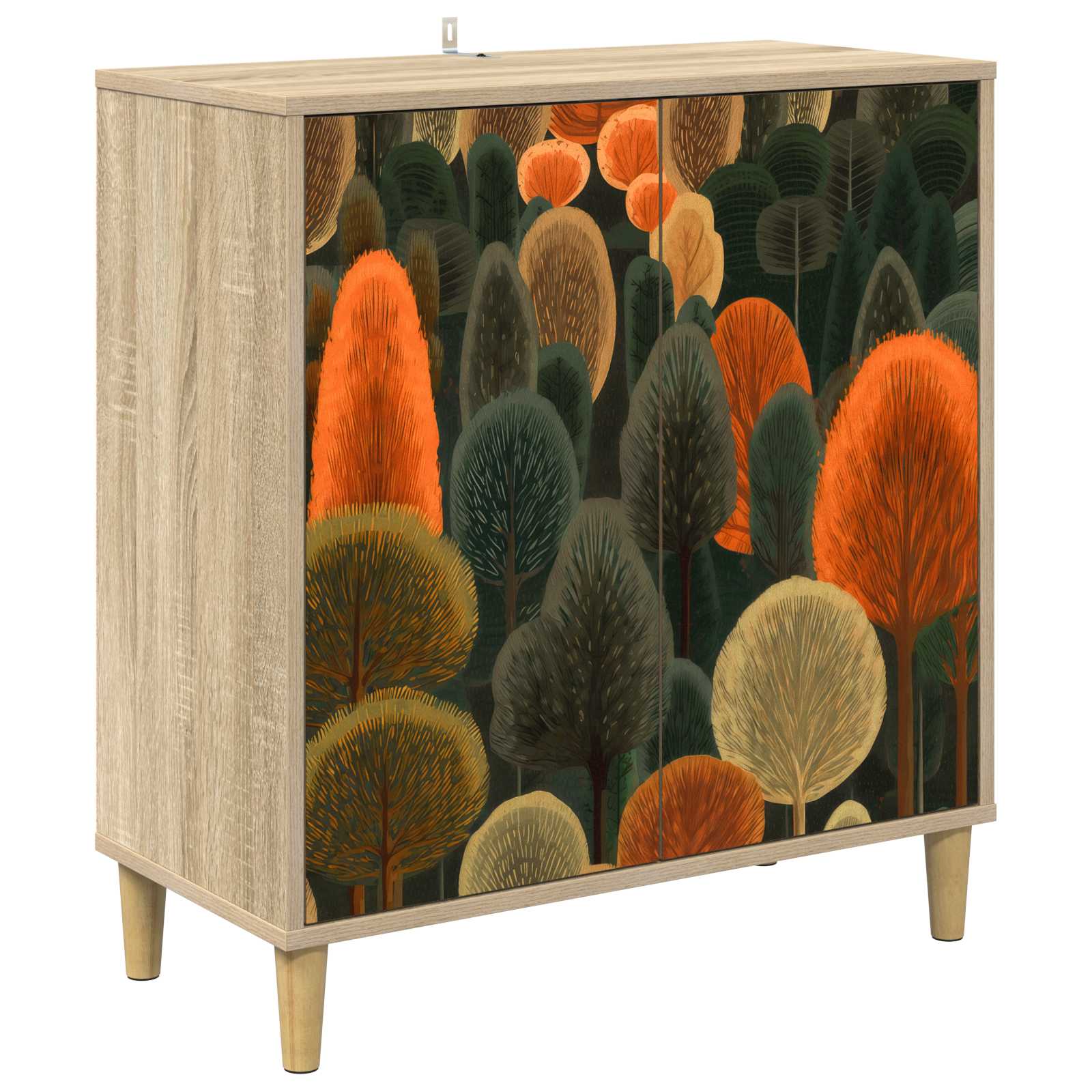 Kabalas ZAANDAM Sonoma ąžuolo 69 x 33 x 75 cm Apdirbta mediena