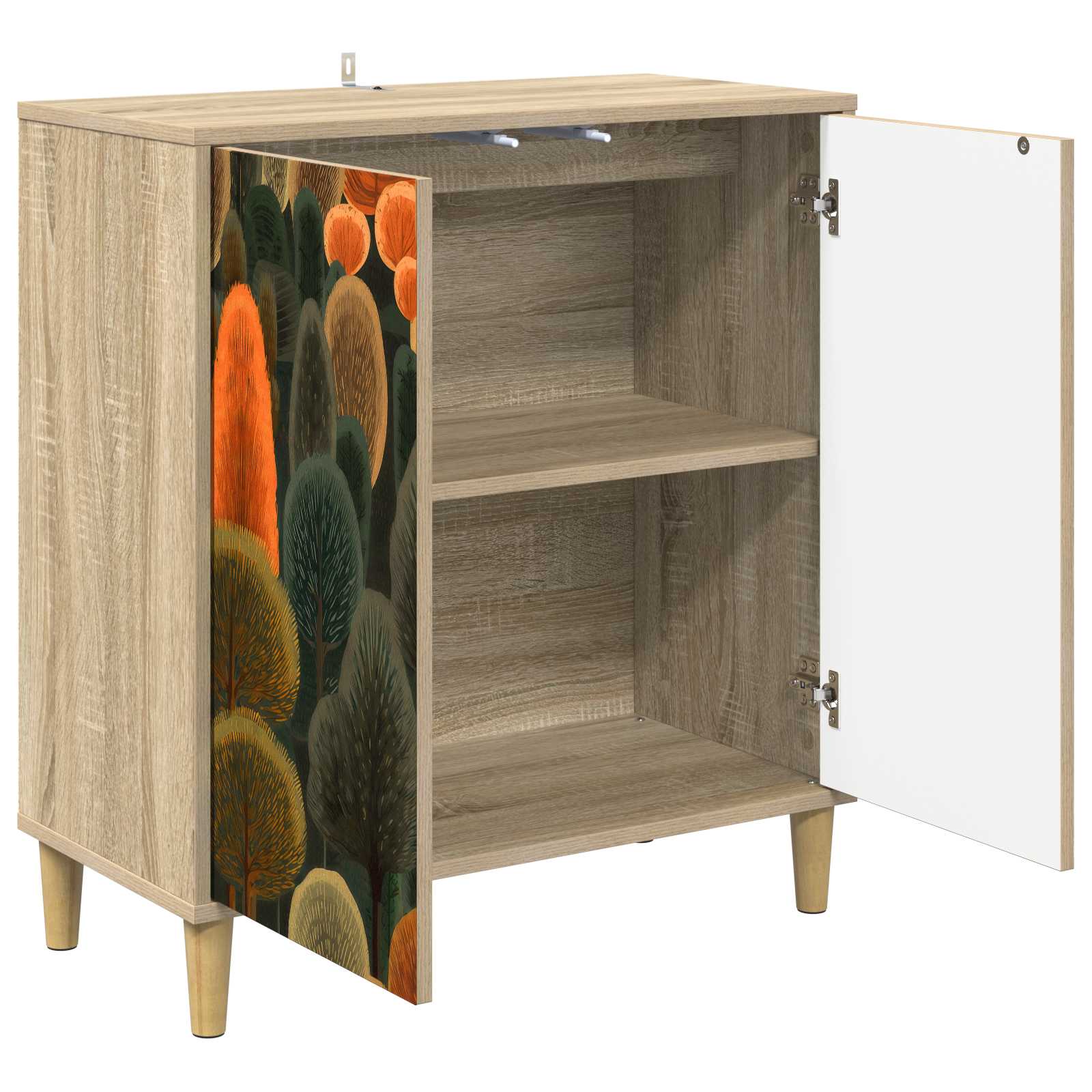 Kabalas ZAANDAM Sonoma ąžuolo 69 x 33 x 75 cm Apdirbta mediena