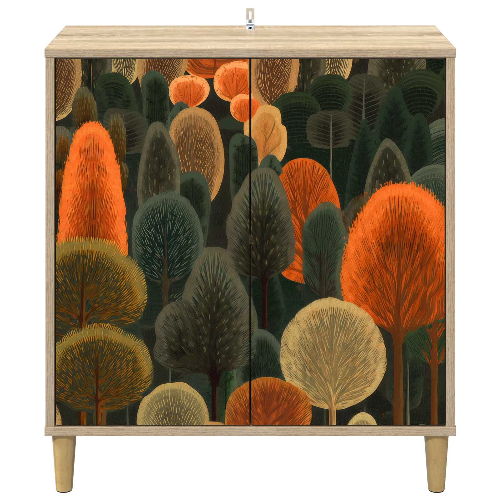 Kabalas ZAANDAM Sonoma ąžuolo 69 x 33 x 75 cm Apdirbta mediena