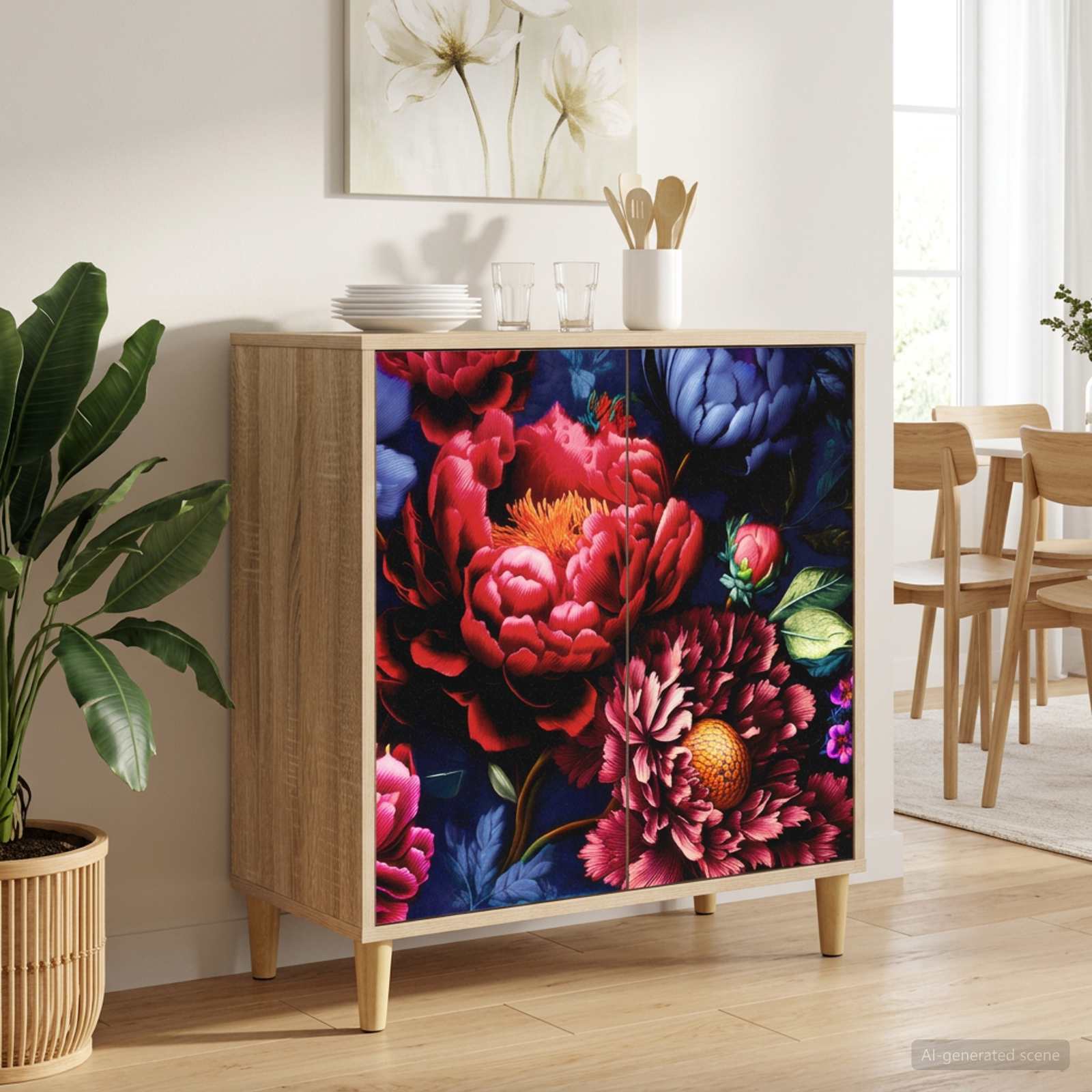 Kabalas KIEL Sonoma ąžuolo 69 x 33 x 75 cm Apdirbta mediena