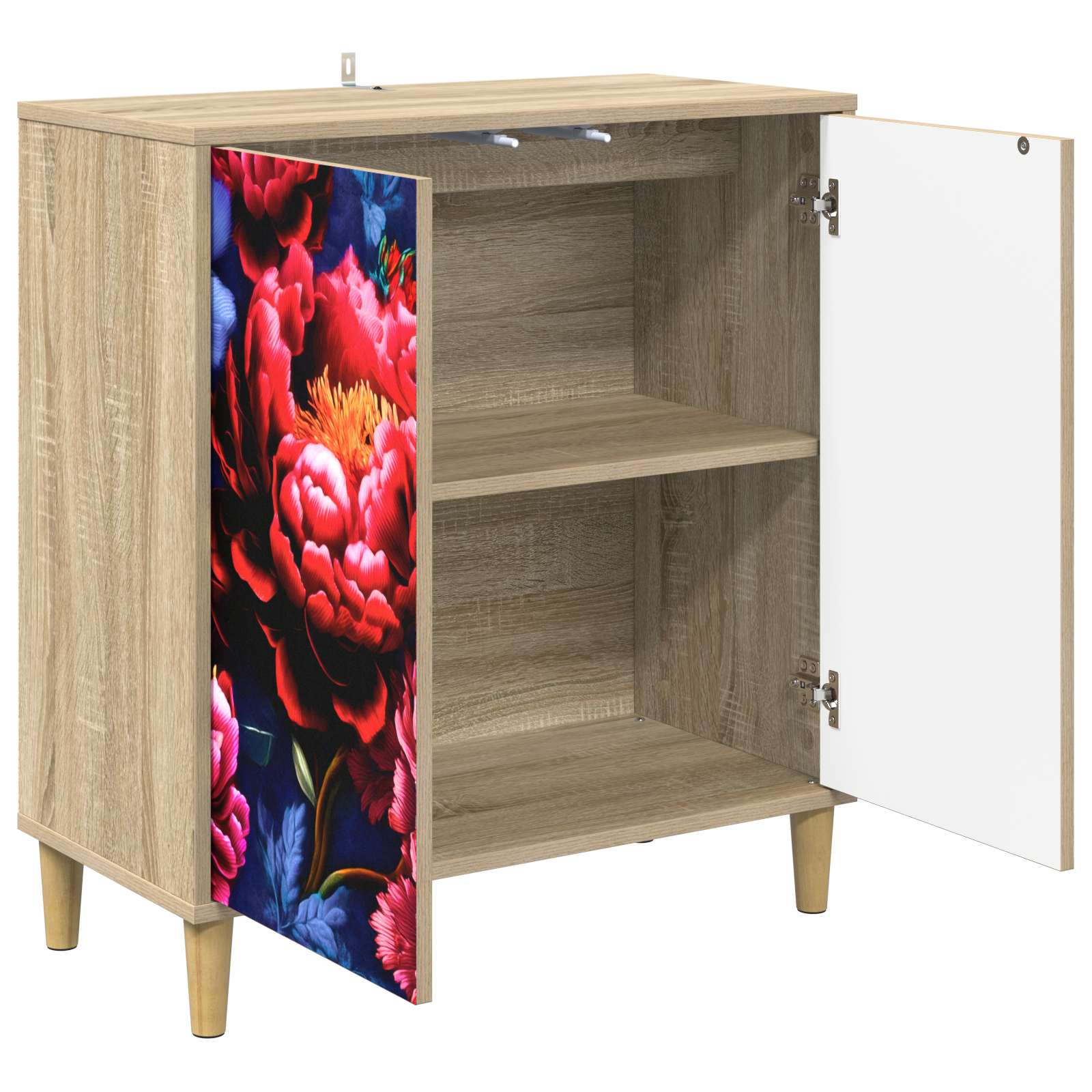 Kabalas KIEL Sonoma ąžuolo 69 x 33 x 75 cm Apdirbta mediena
