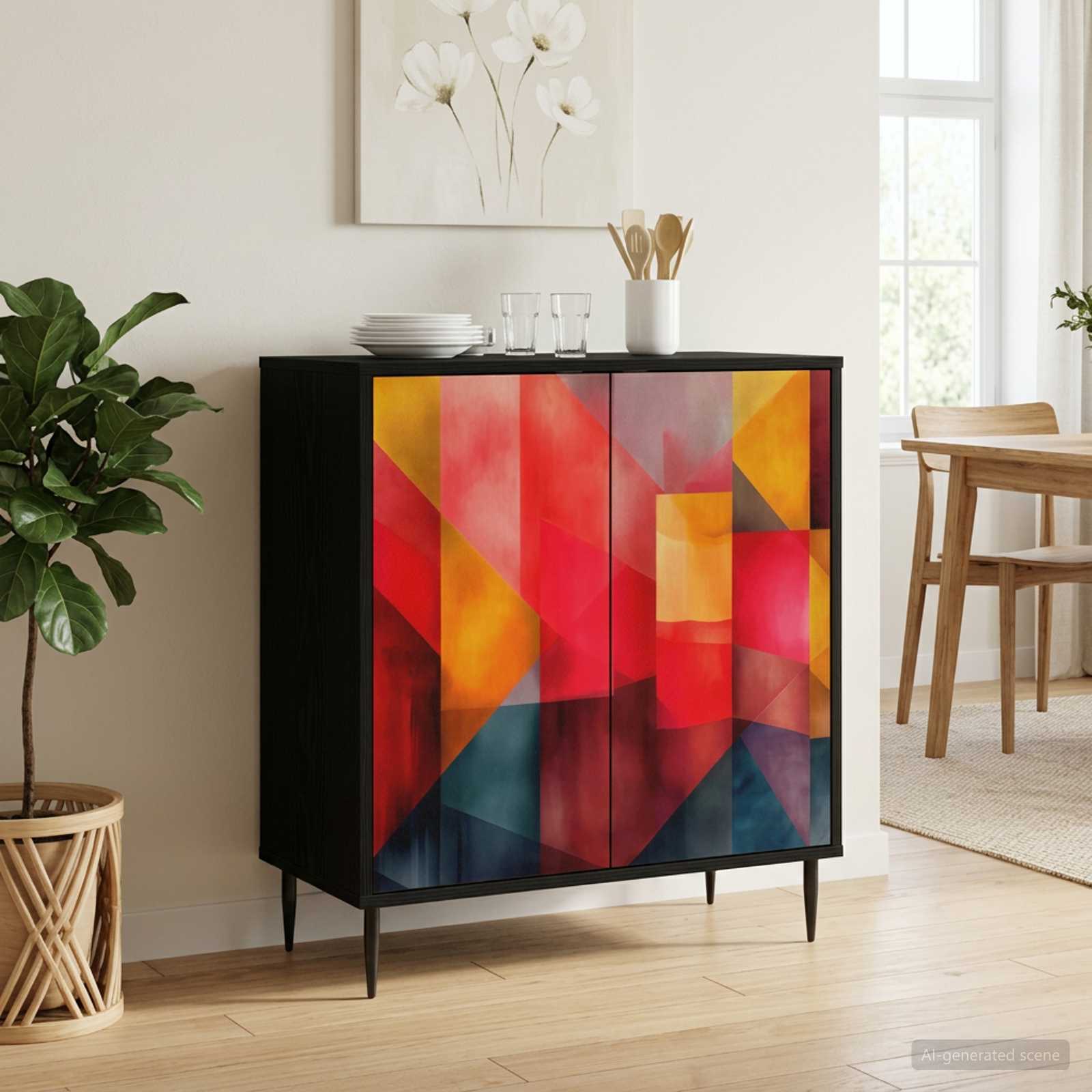 Kabalas HEESCH Juodojo ąžuolo 69 x 33 x 76 cm Apdirbta mediena