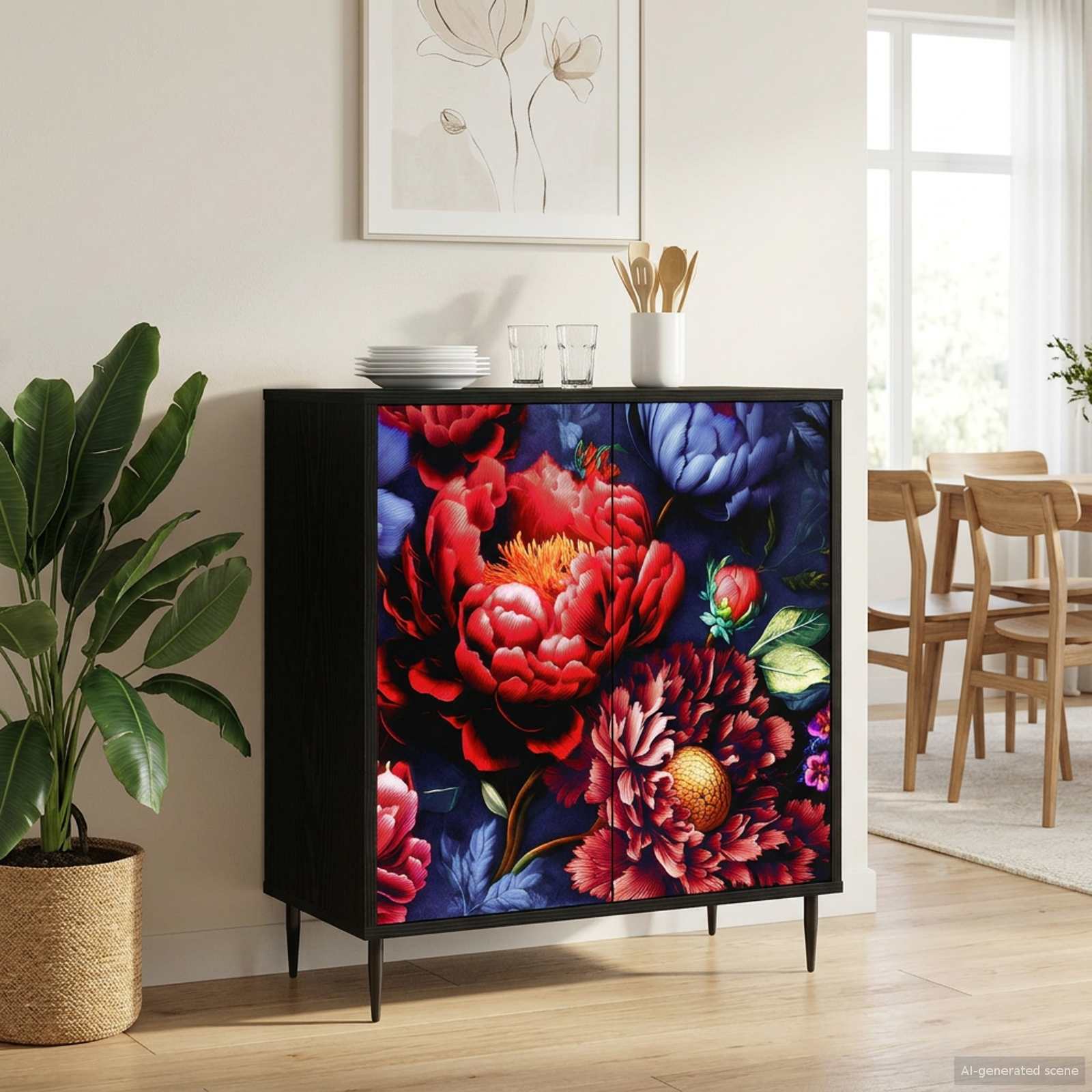 Kabalas KIEL Juodojo ąžuolo 69 x 33 x 76 cm Apdirbta mediena