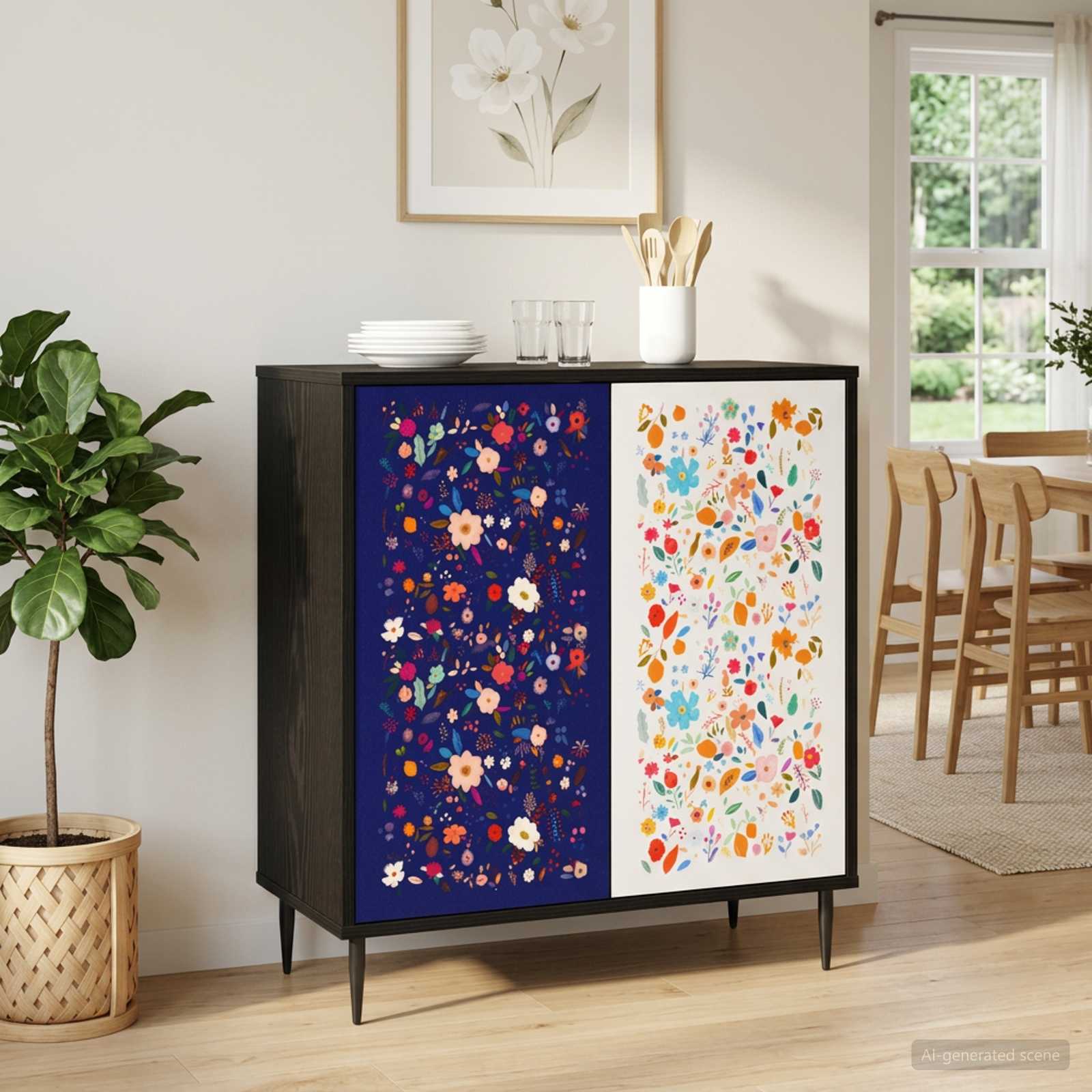 Kabalas MAINZ Juodojo ąžuolo 69 x 33 x 76 cm Apdirbta mediena