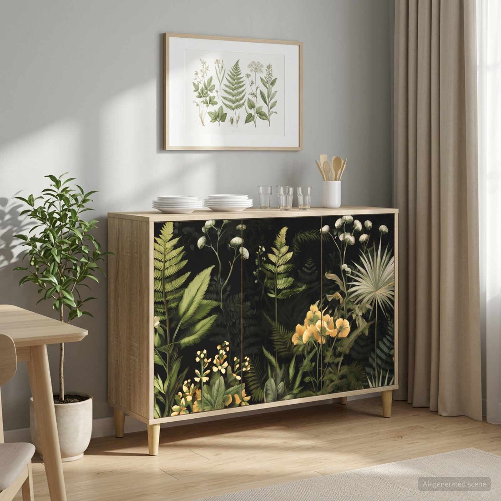 Kabalas RHENEN Sonoma ąžuolo 102 x 33 x 75 cm Apdirbta mediena