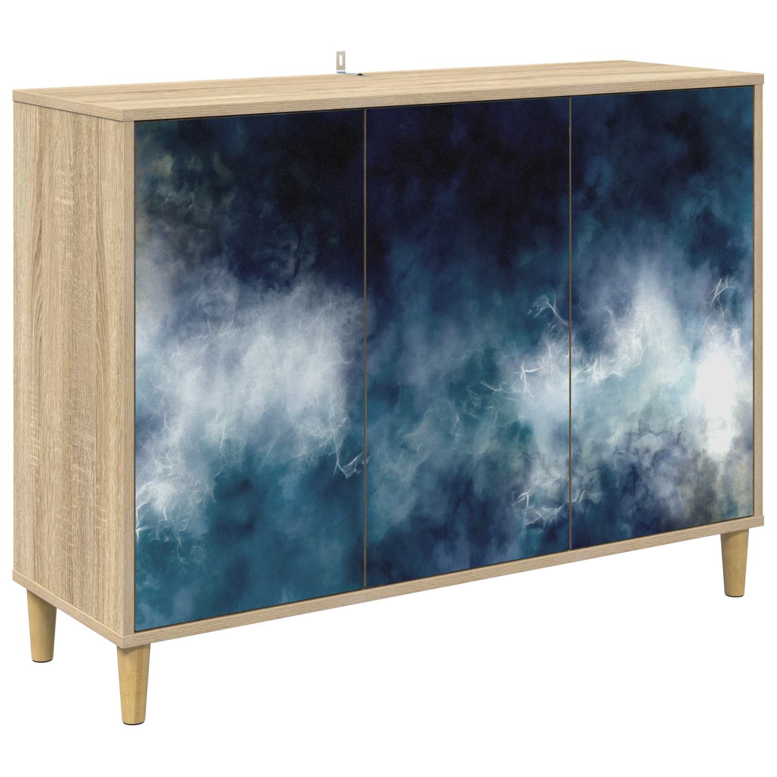 Kabalas RAALTE Sonoma ąžuolo 102 x 33 x 75 cm Apdirbta mediena