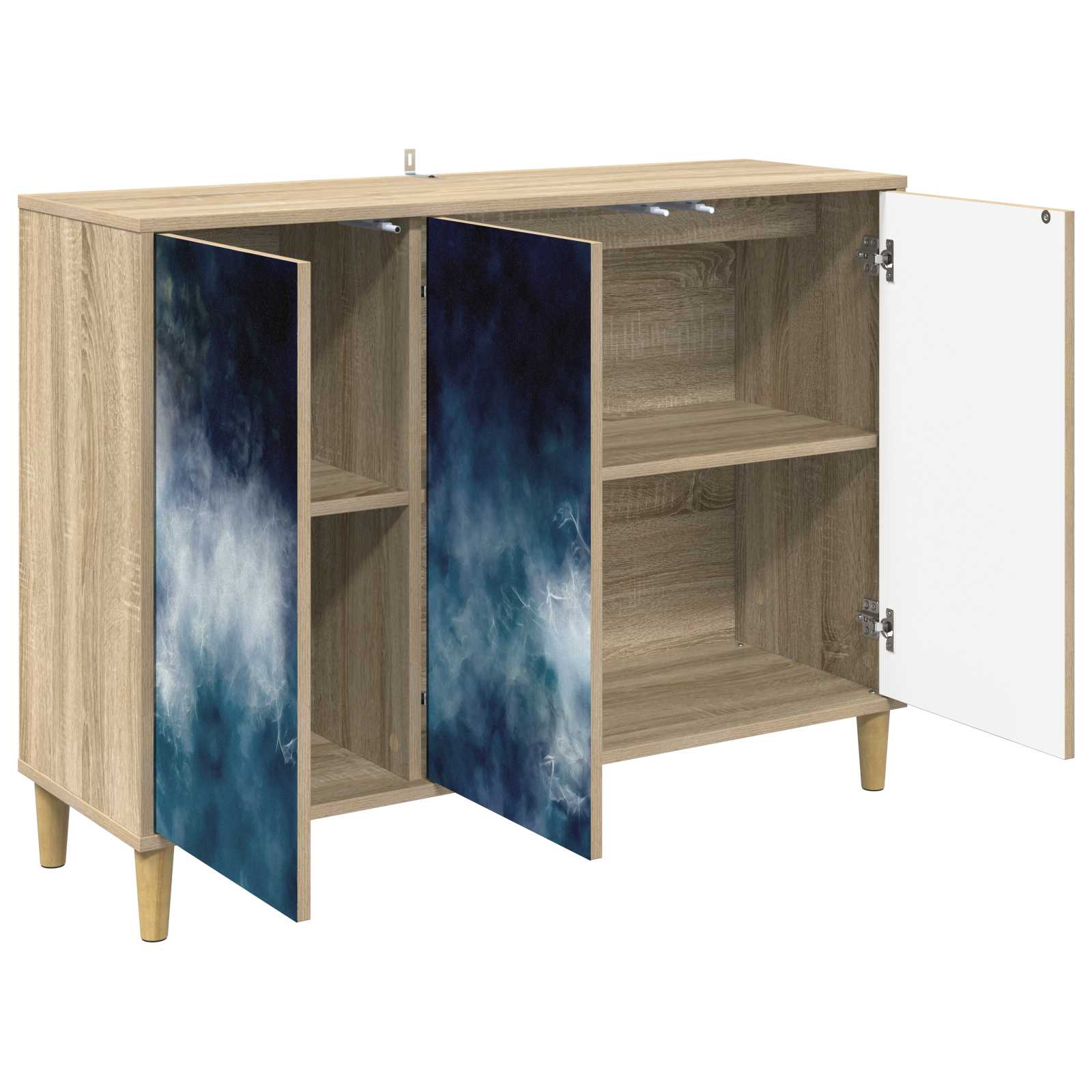 Kabalas RAALTE Sonoma ąžuolo 102 x 33 x 75 cm Apdirbta mediena