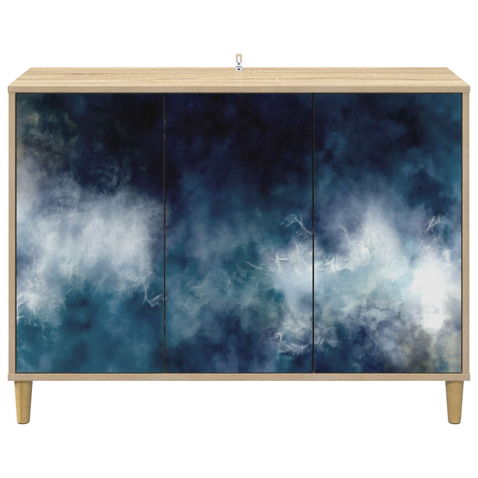 Kabalas RAALTE Sonoma ąžuolo 102 x 33 x 75 cm Apdirbta mediena