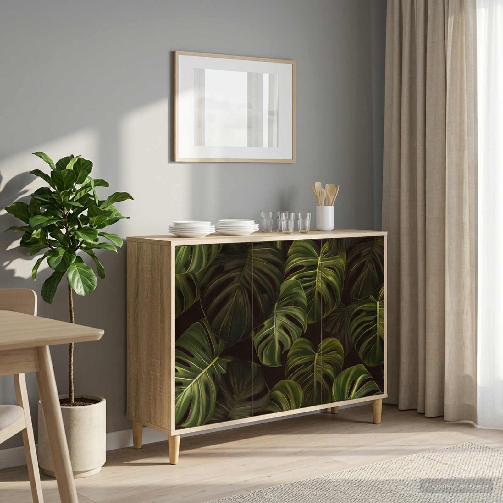 Kabalas ELBURG Sonoma ąžuolo 102 x 33 x 75 cm Apdirbta mediena