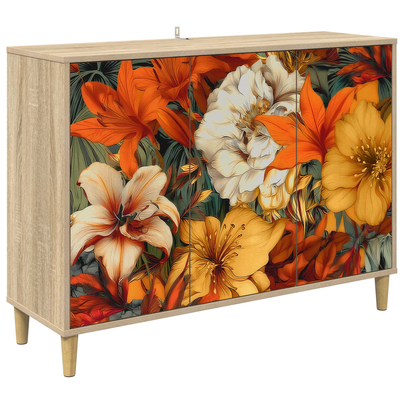 Kabalas GENNEP Sonoma ąžuolo 102 x 33 x 75 cm Apdirbta mediena