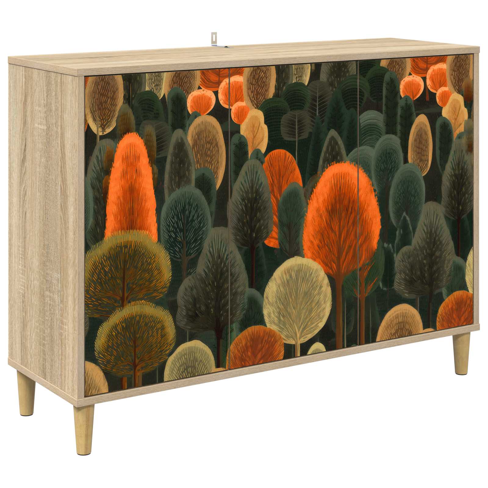 Kabalas ZAANDAM Sonoma ąžuolo 102 x 33 x 75 cm Apdirbta mediena