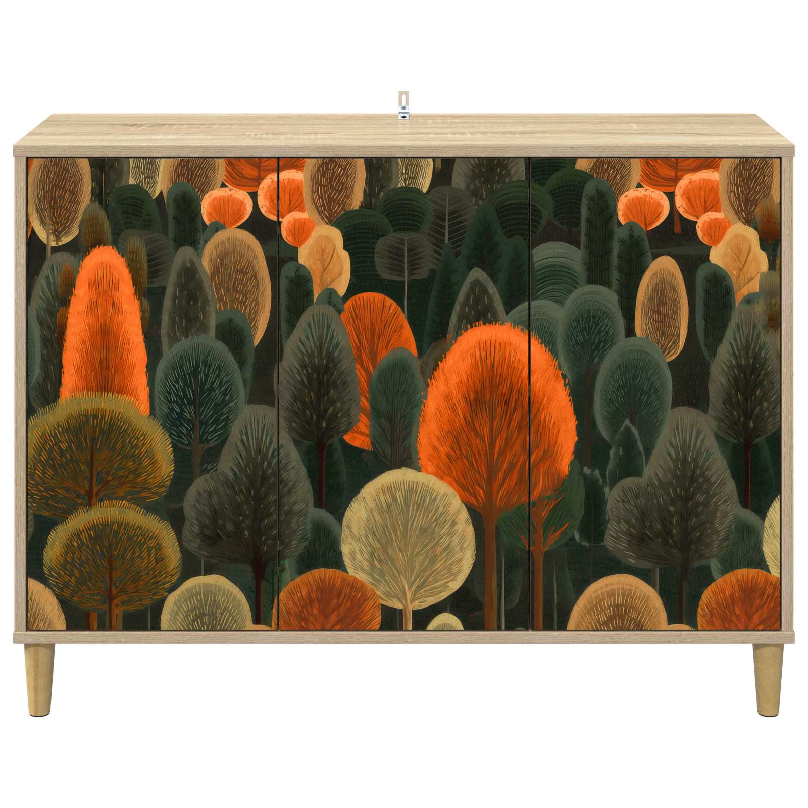 Kabalas ZAANDAM Sonoma ąžuolo 102 x 33 x 75 cm Apdirbta mediena
